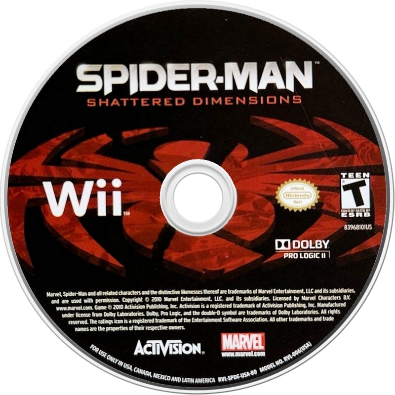 Spider-Man: Shattered Dimensions Wii - Video Game - Used - CaveGamers - Image 3