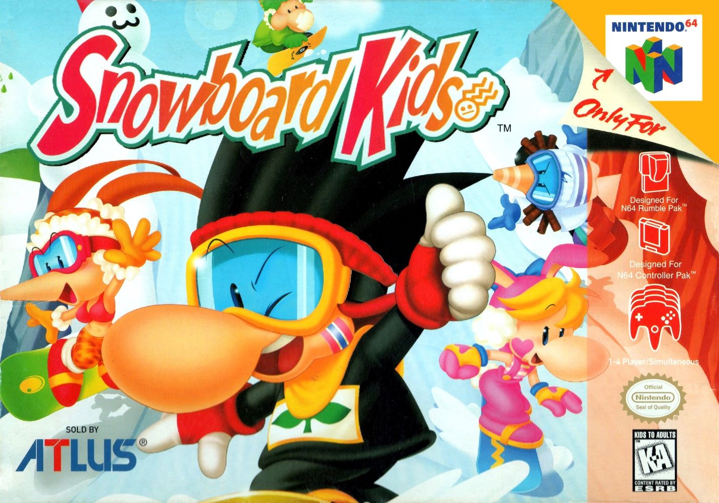 Snowboard Kids N64 - Video Game - Used - CaveGamers