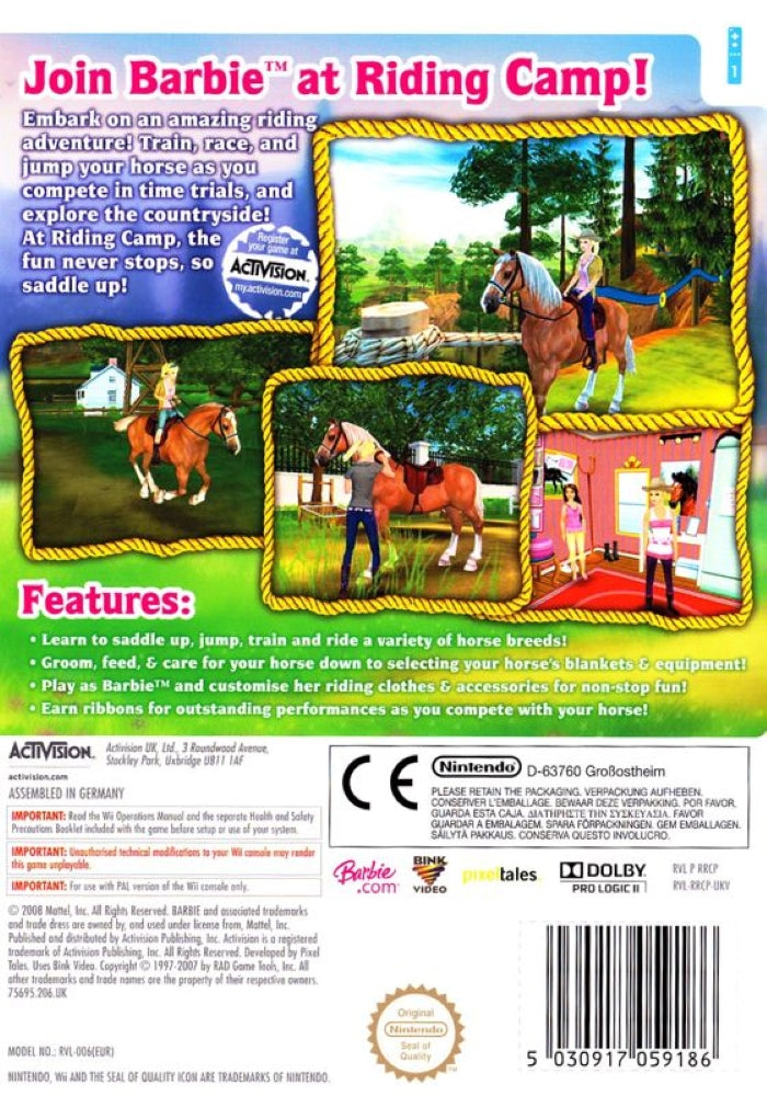Barbie Horse Adventures: Riding Camp