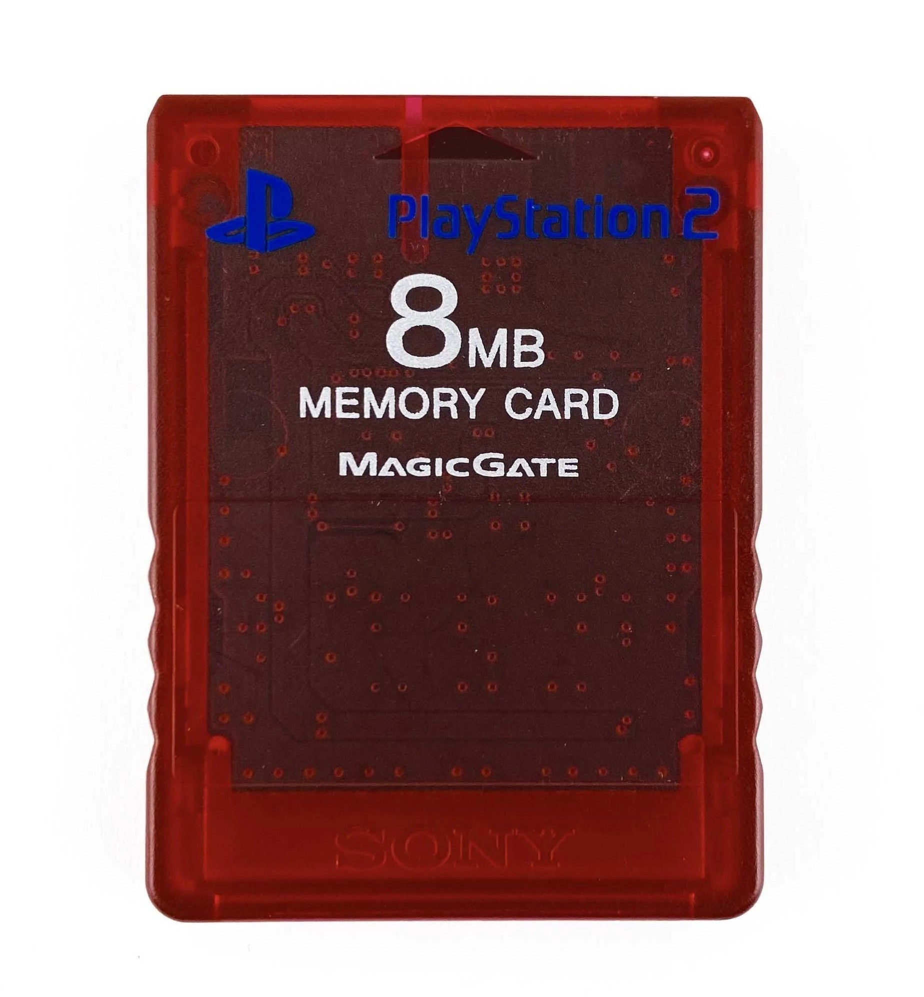 PlayStation 2 8MB Memory Card - Red PS2 - Video Game Accessory - Used - CaveGamers