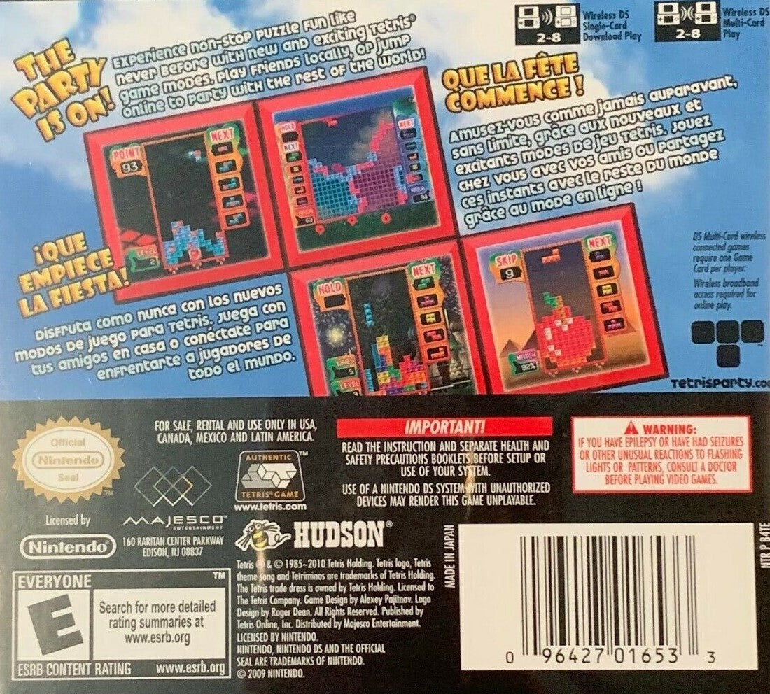 Tetris Party Deluxe DS - Video Game - Used - CaveGamers - Image 2