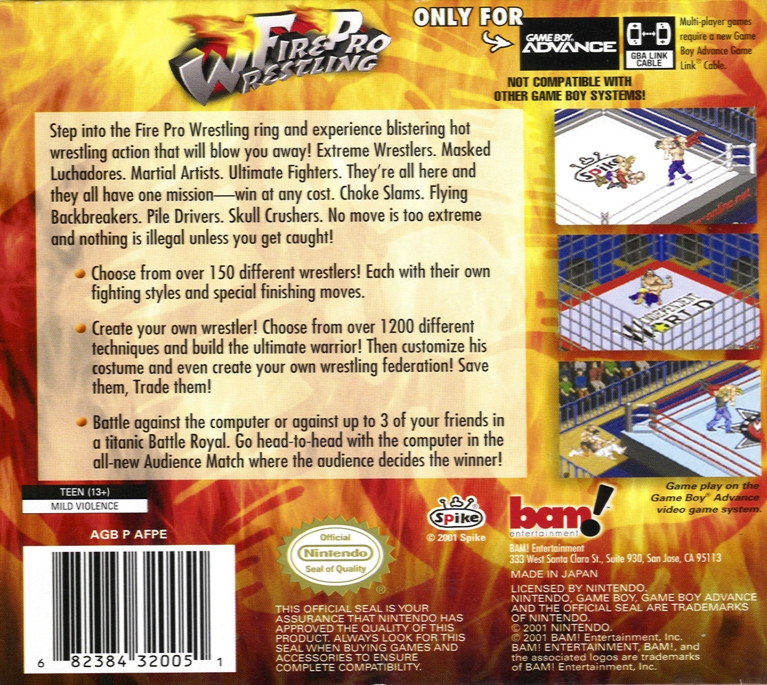 FirePro Wrestling Game Boy Advance - Video Game - Used - CaveGamers - Image 2
