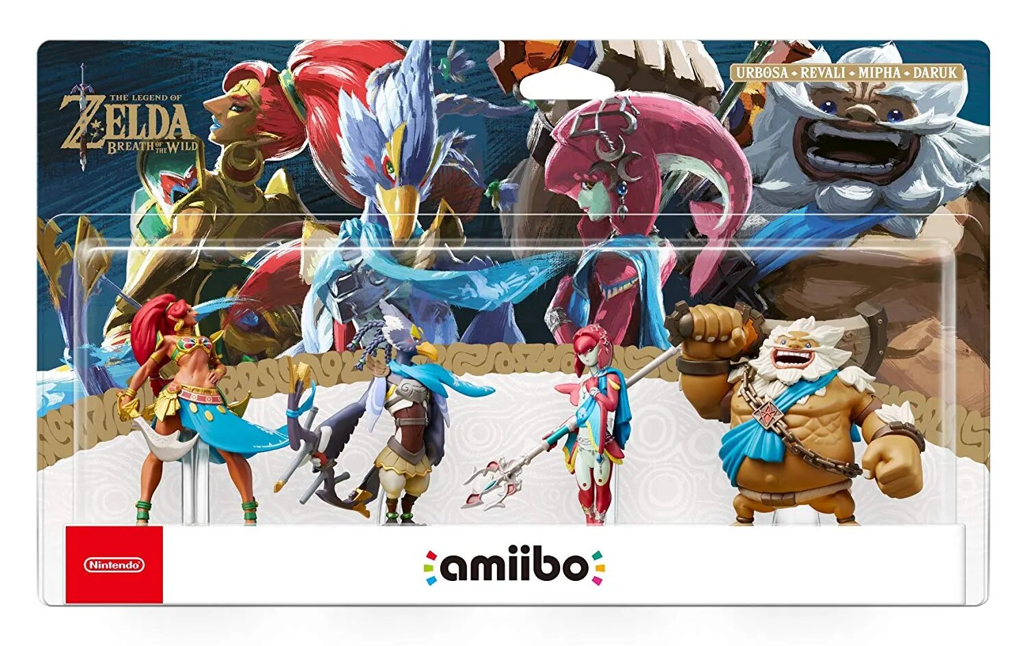Urbosa, Revali, Mipha, Daruk - Legend of Zelda Breath of the Wild 4 Champions amiibo [Europe]
