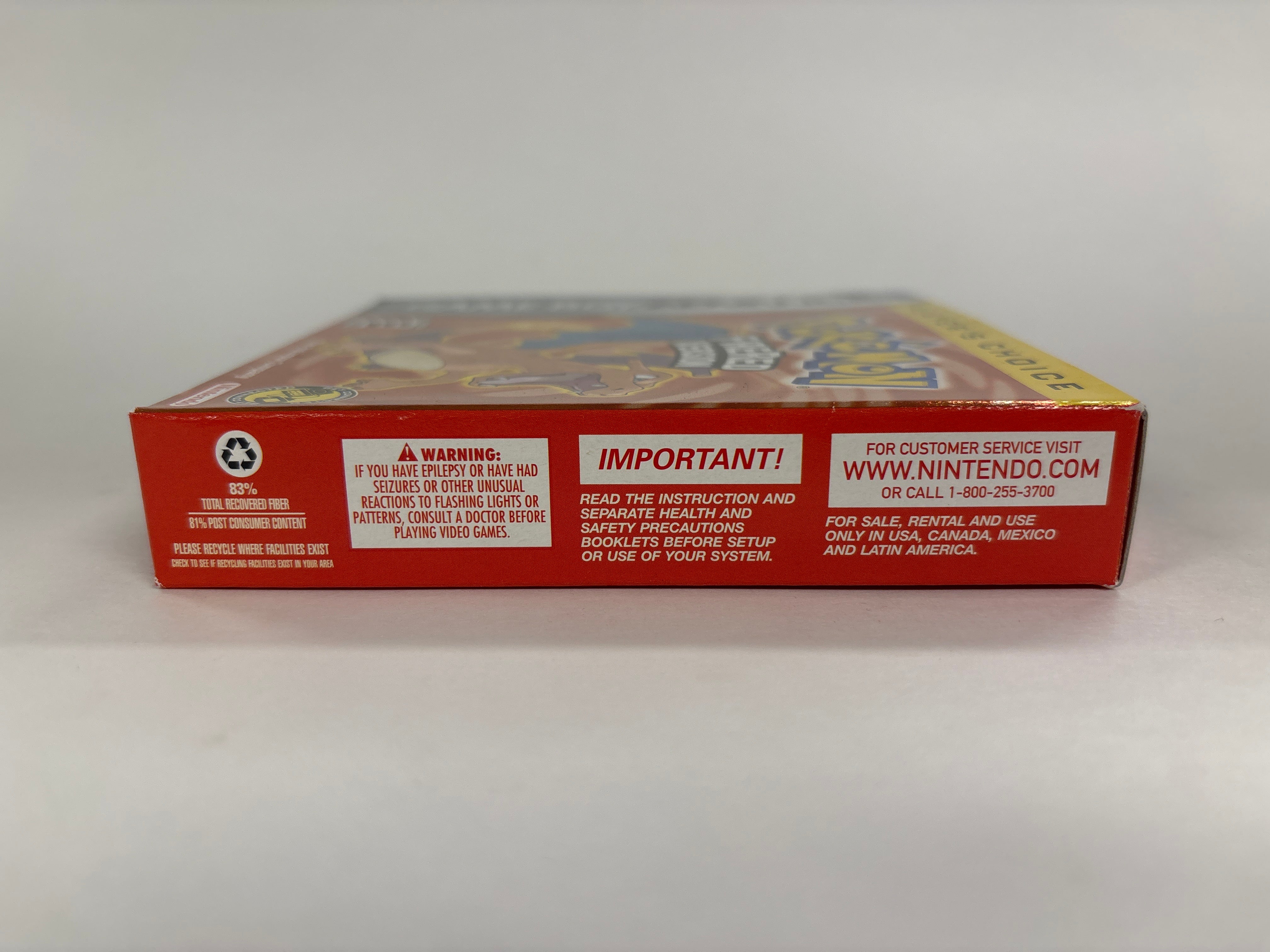 Pokemon FireRed Version Game Boy Advance Box Only No Manuals or Game
