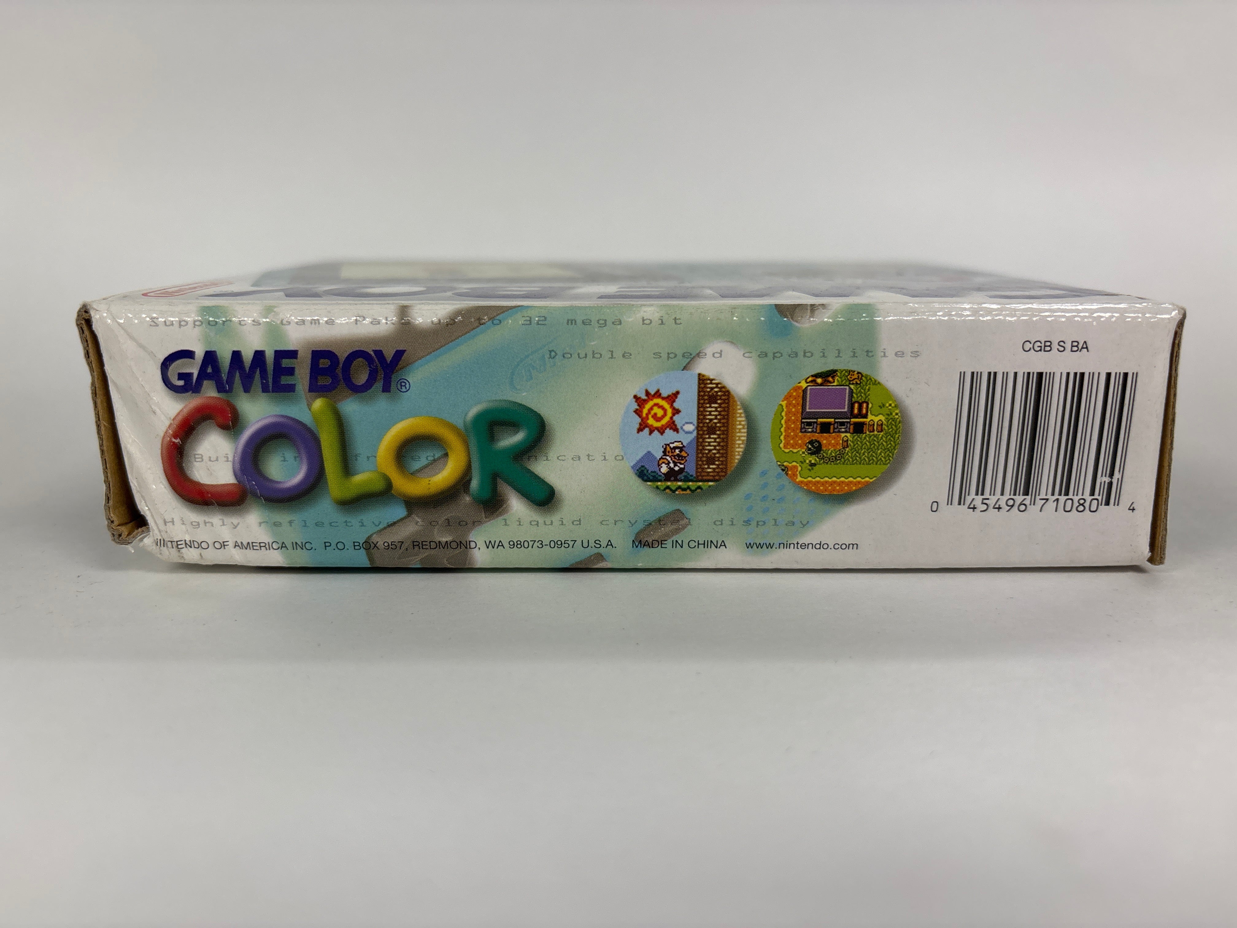 Nintendo Game Boy Color Teal Box Only No Handheld