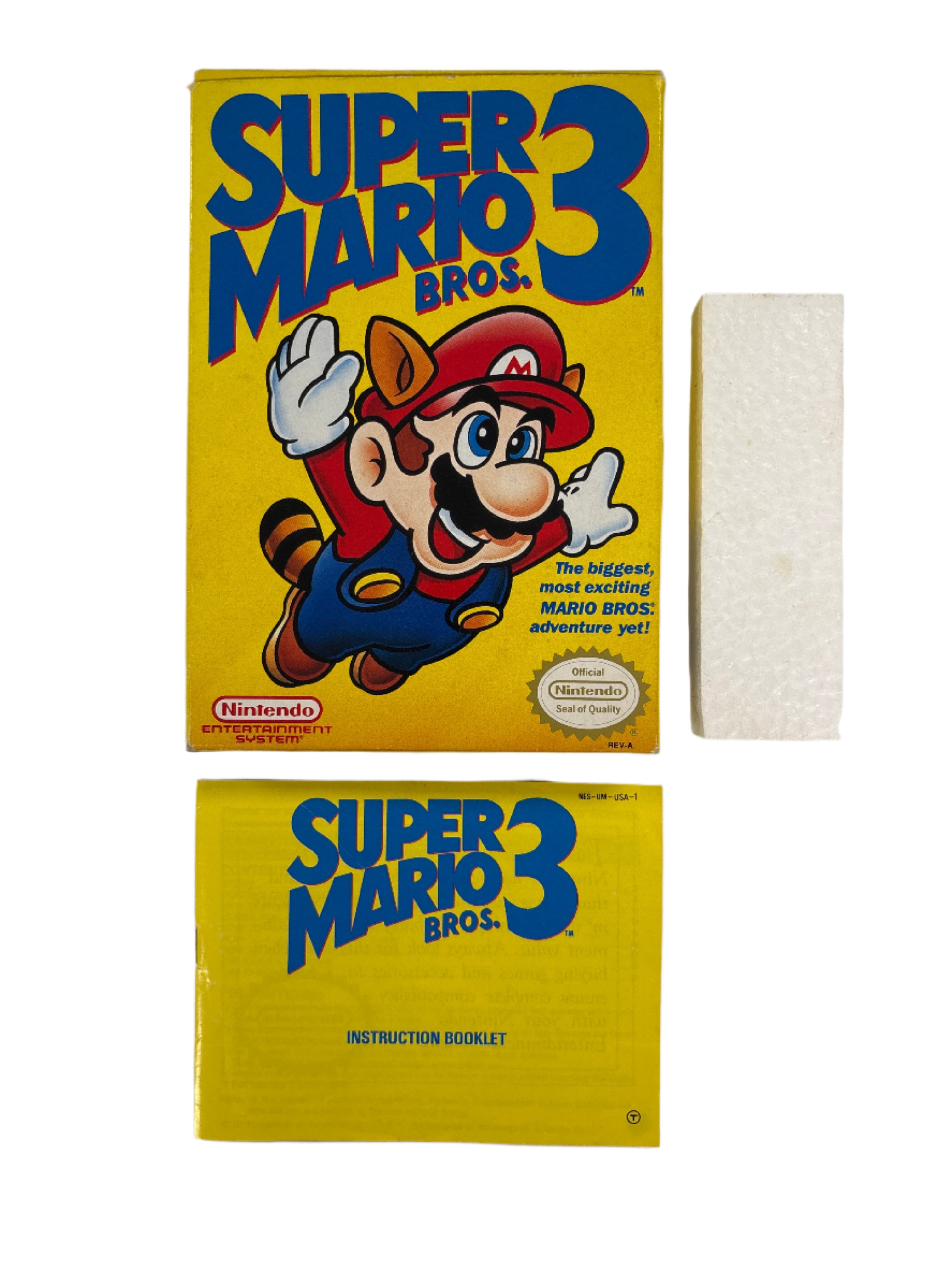 Super Mario Bros. 3 - NES Box & Manual Only No Game