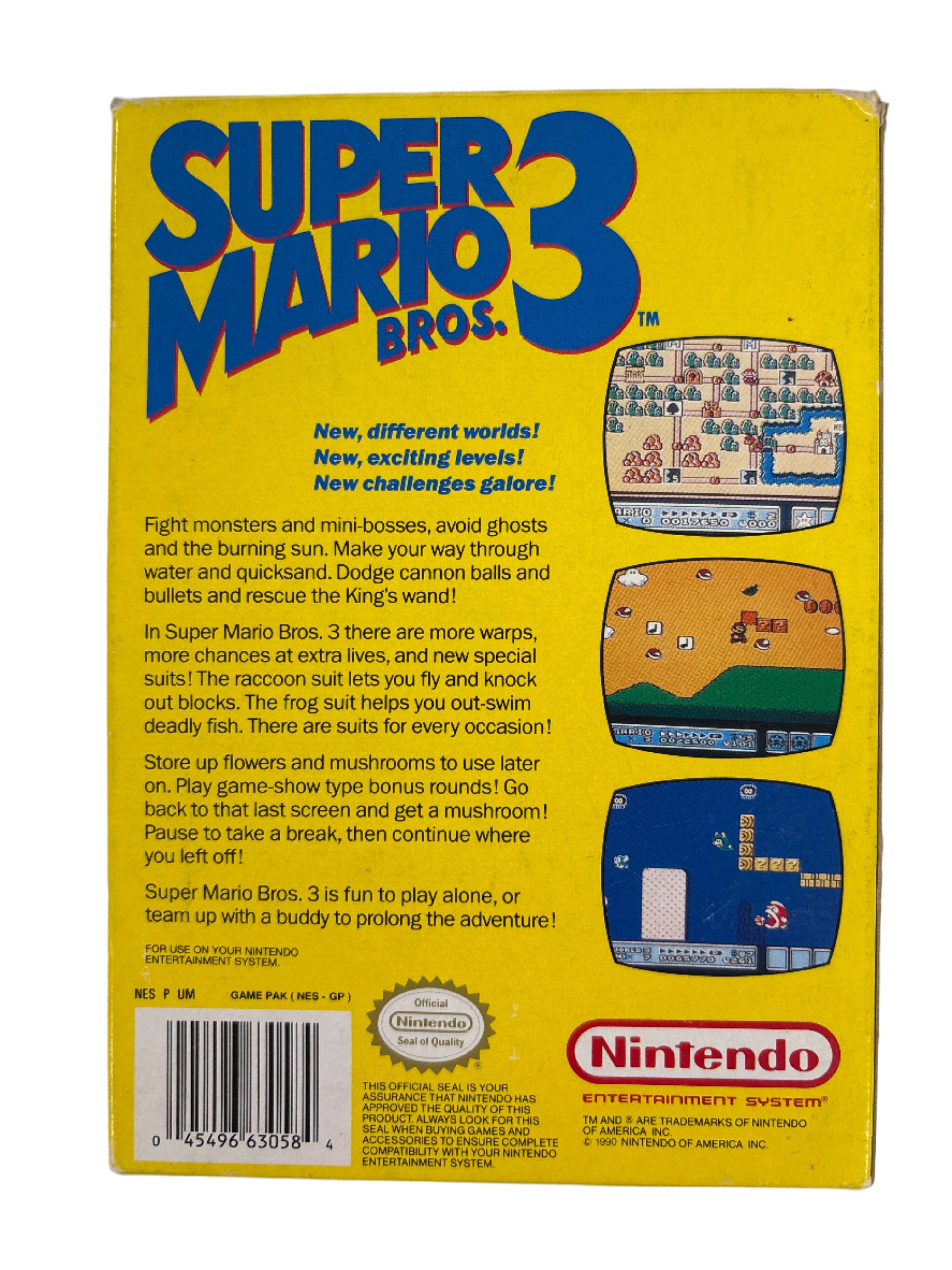 Super Mario Bros. 3 - NES Box & Manual Only No Game