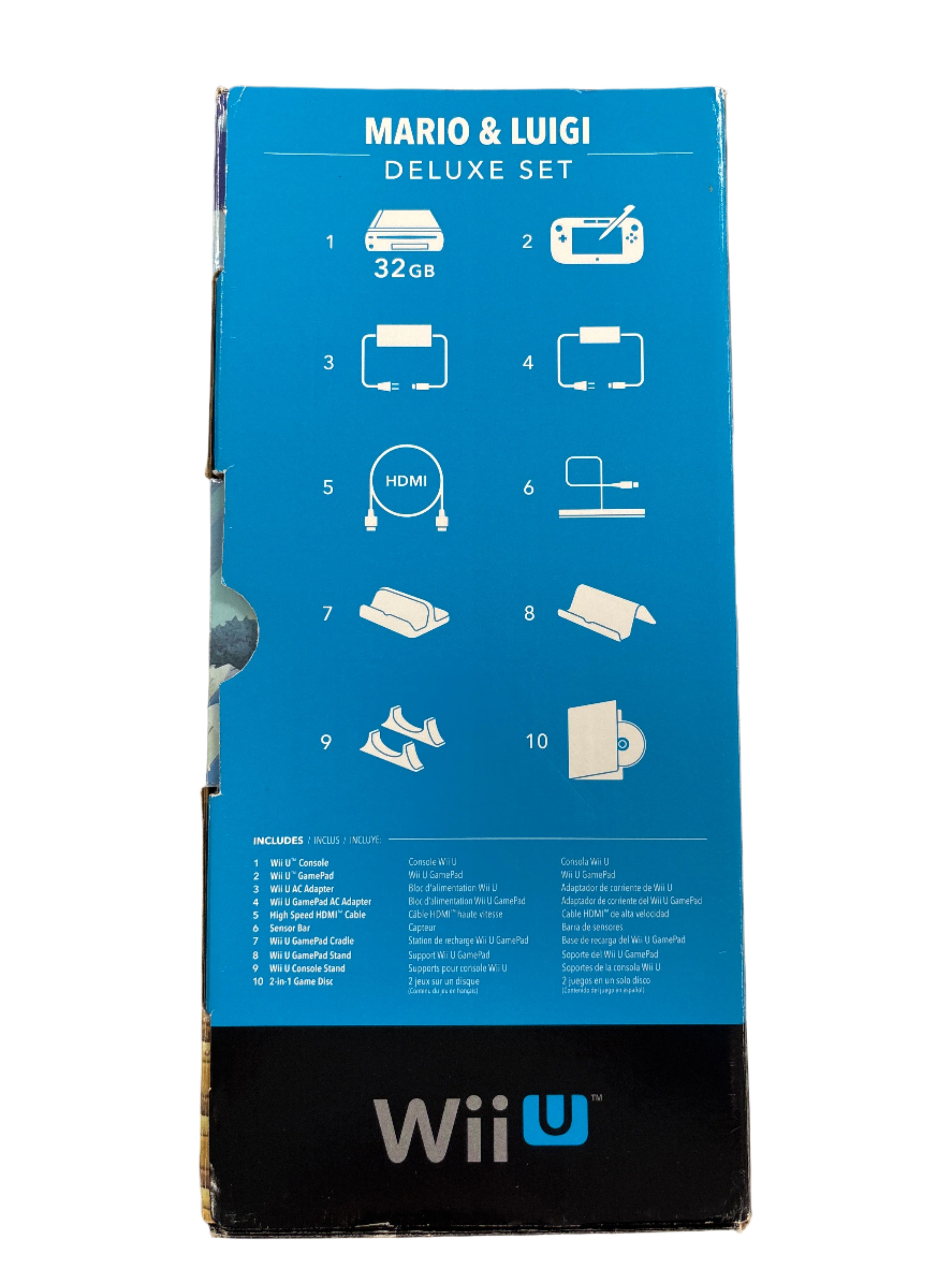 Mario & Luigi Deluxe Set - Wii U Box & Inserts Only No Console