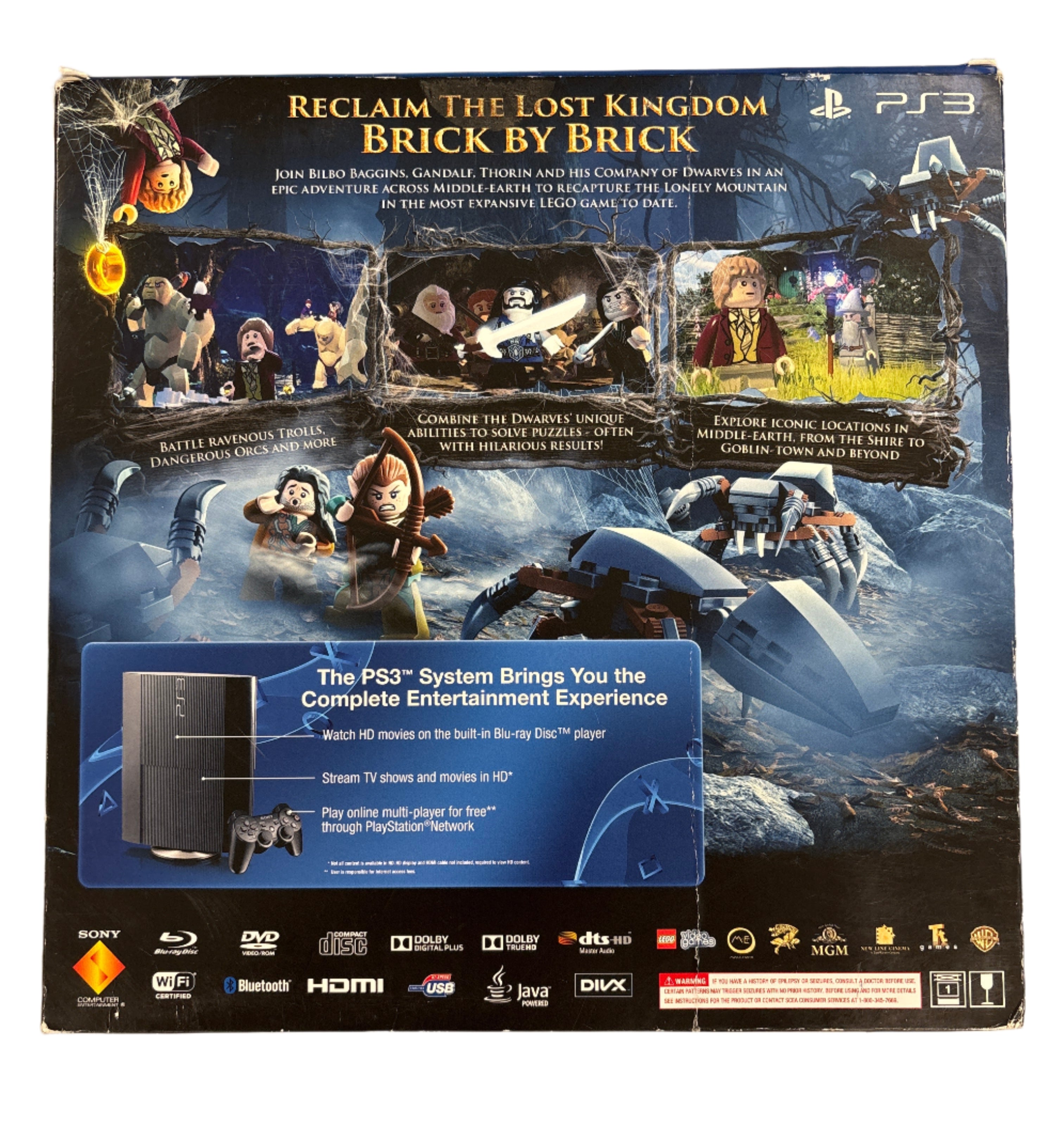PlayStation 3 500GB LEGO The Hobbit - PS3 Box & Inserts Only No Console