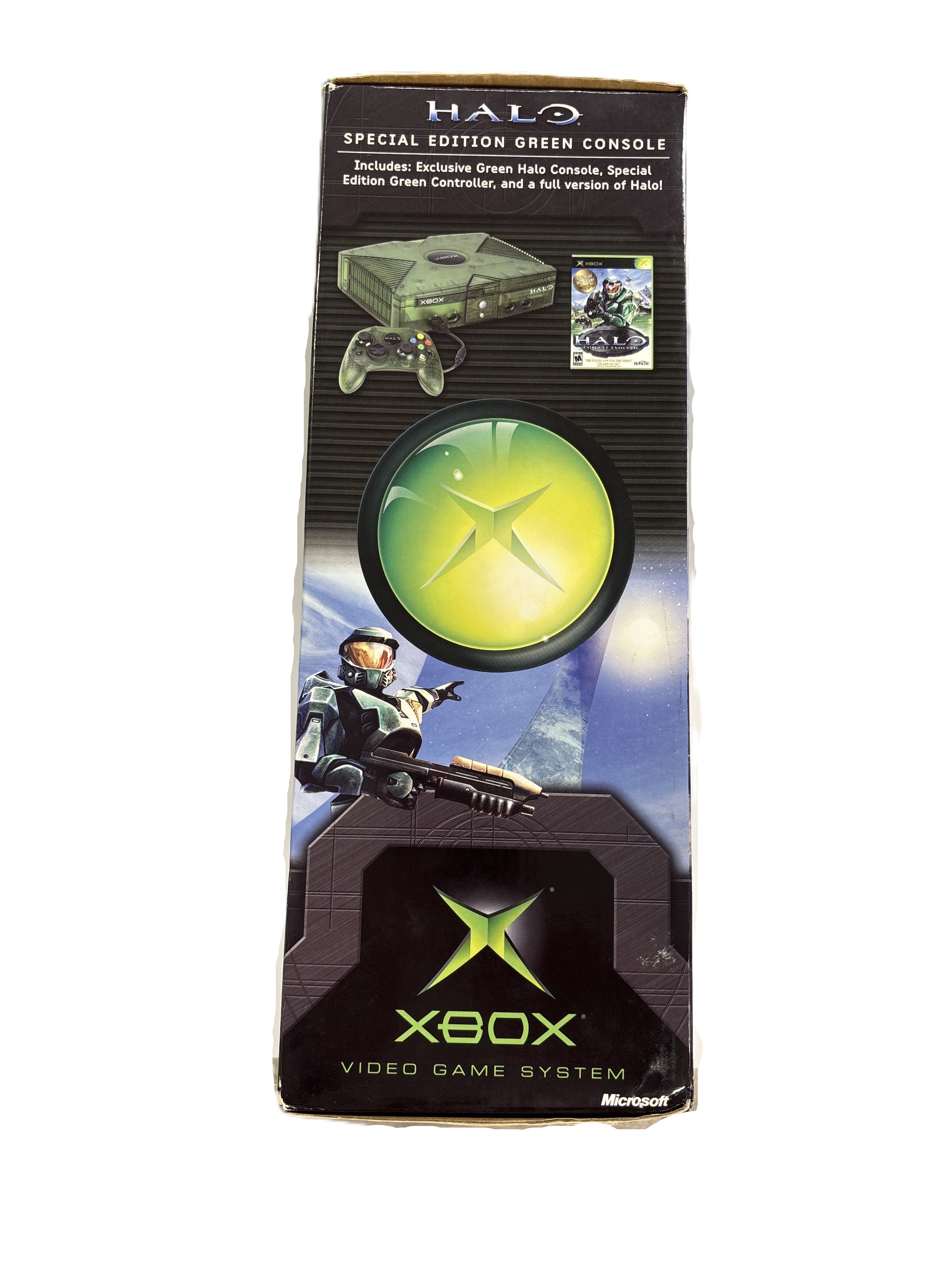 Halo Special Edition Green Console - Microsoft Xbox Box & Inserts Only