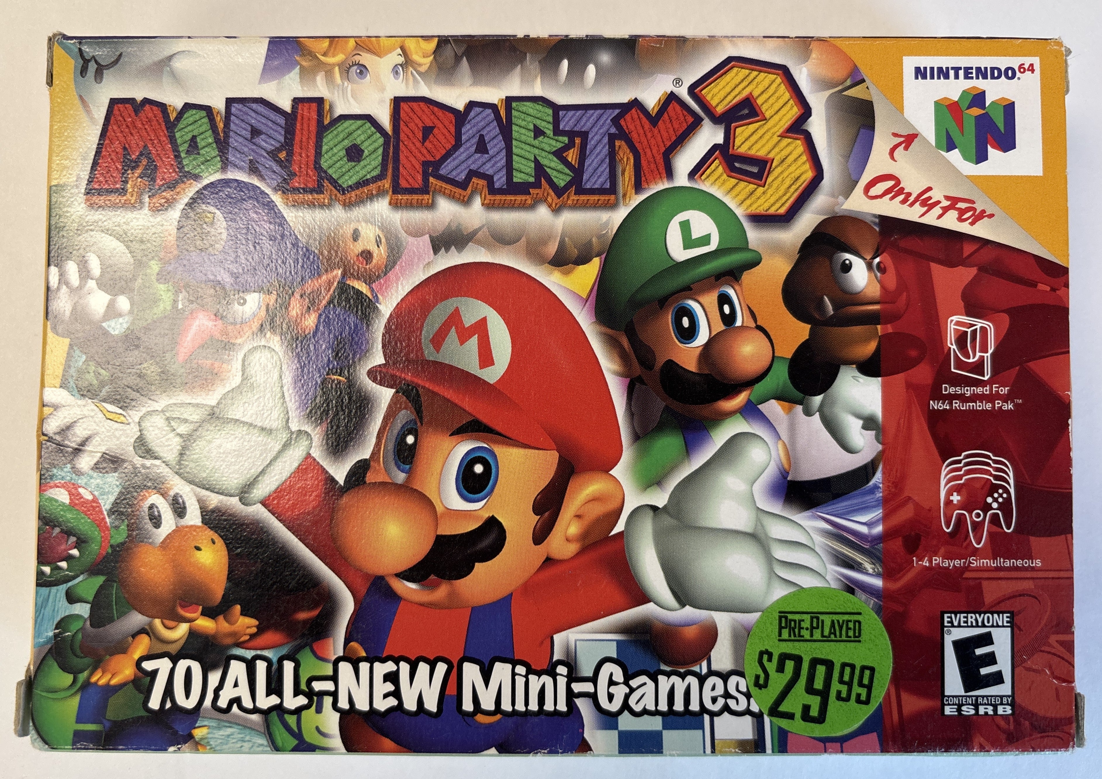 Mario Party 3 - Nintendo 64 Box & Manual Only No Game