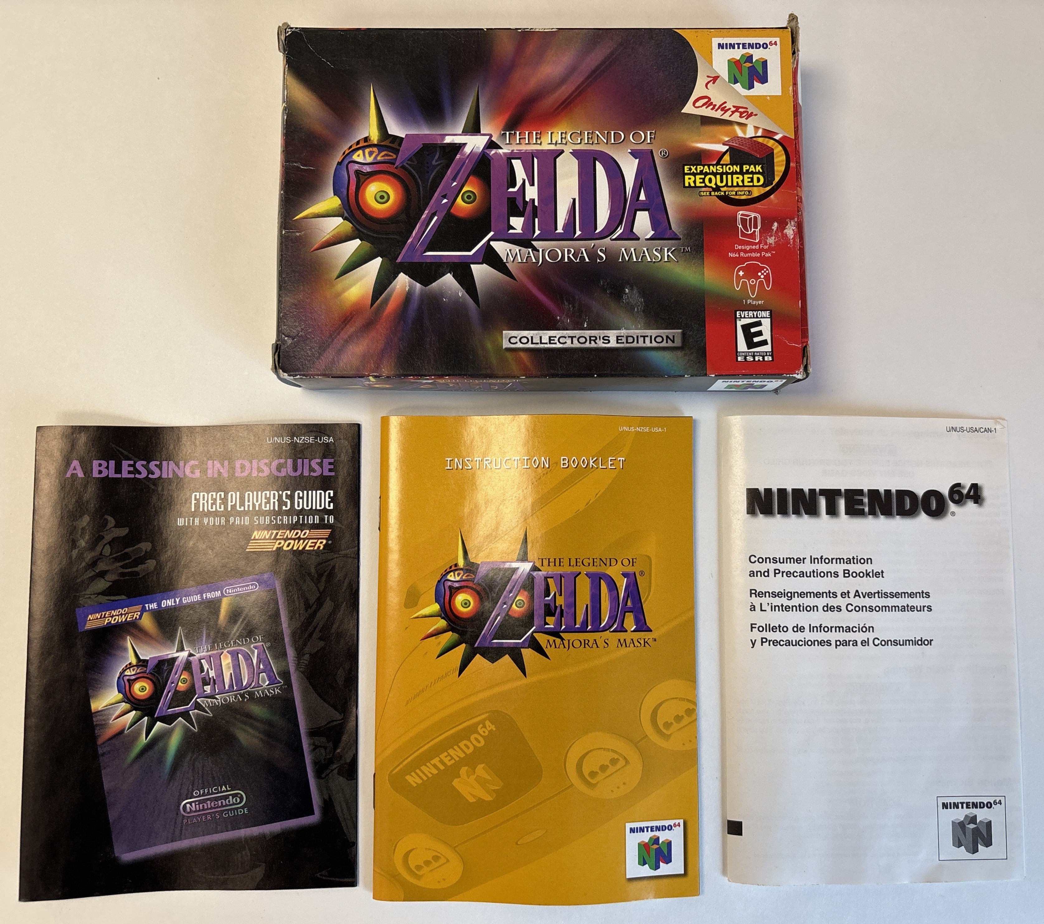 The Legend of Zelda: Majora's Mask - Nintendo 64 Box & Manual Only No Game