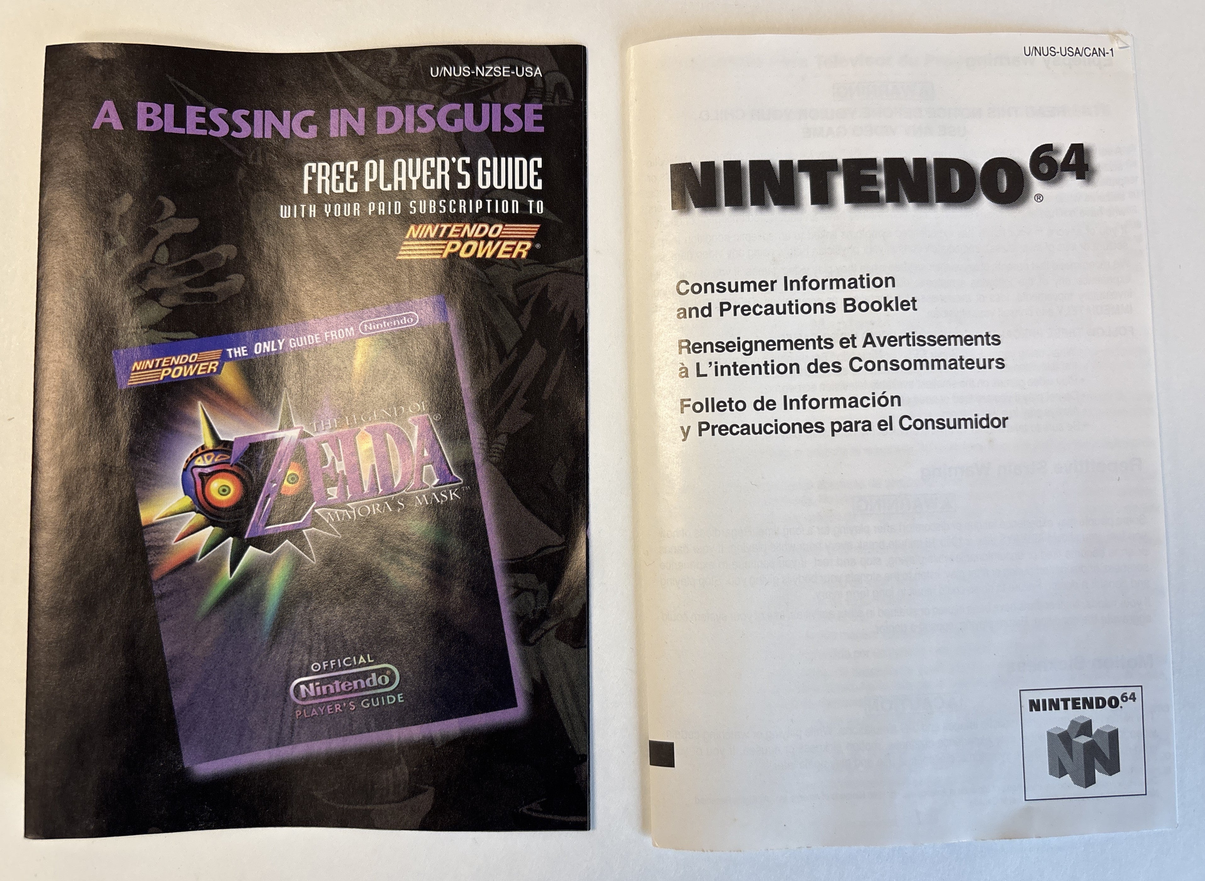 The Legend of Zelda: Majora's Mask - Nintendo 64 Box & Manual Only No Game
