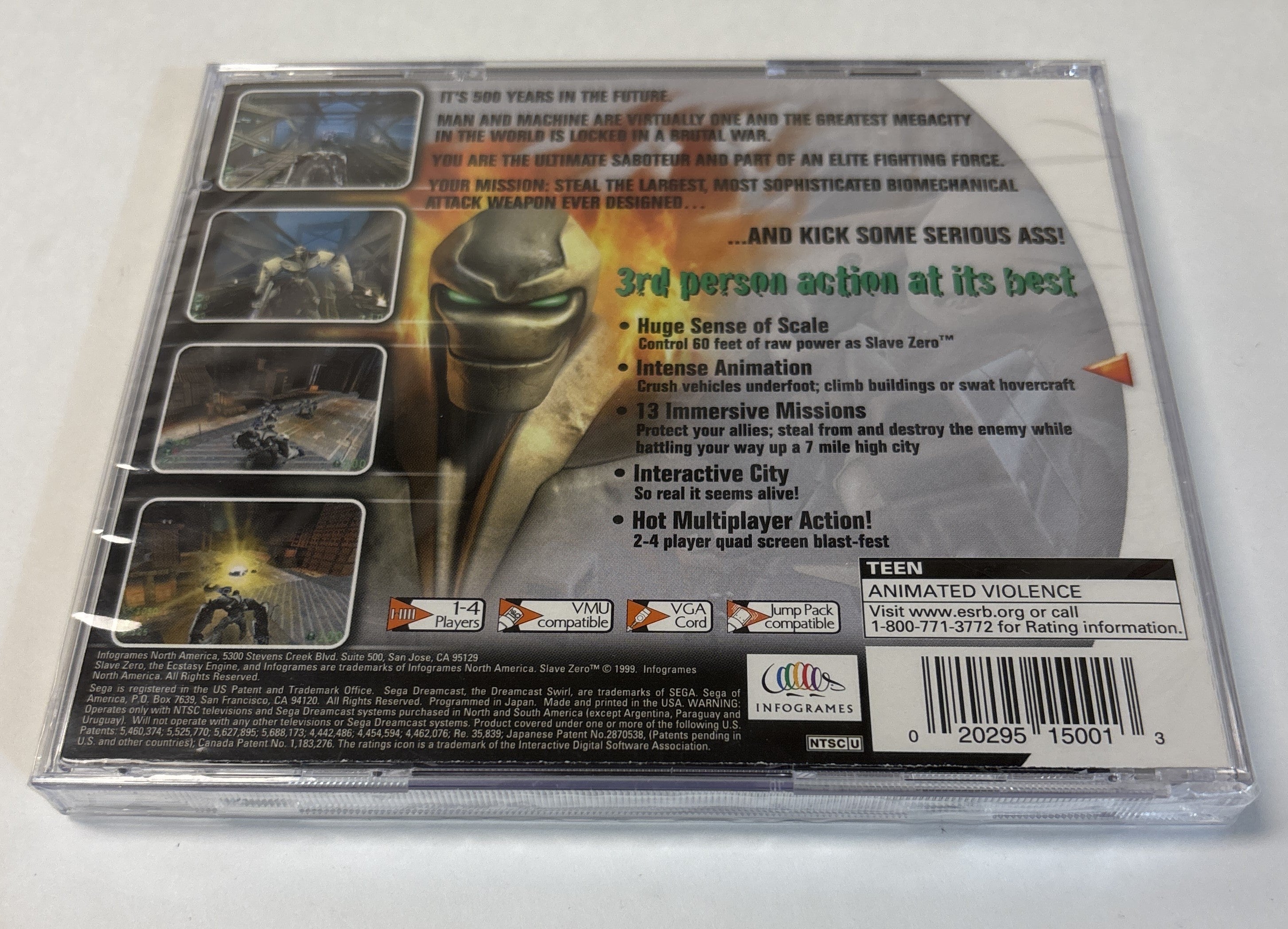 Slave Zero Sega Dreamcast Game Brand New & Factory Sealed!