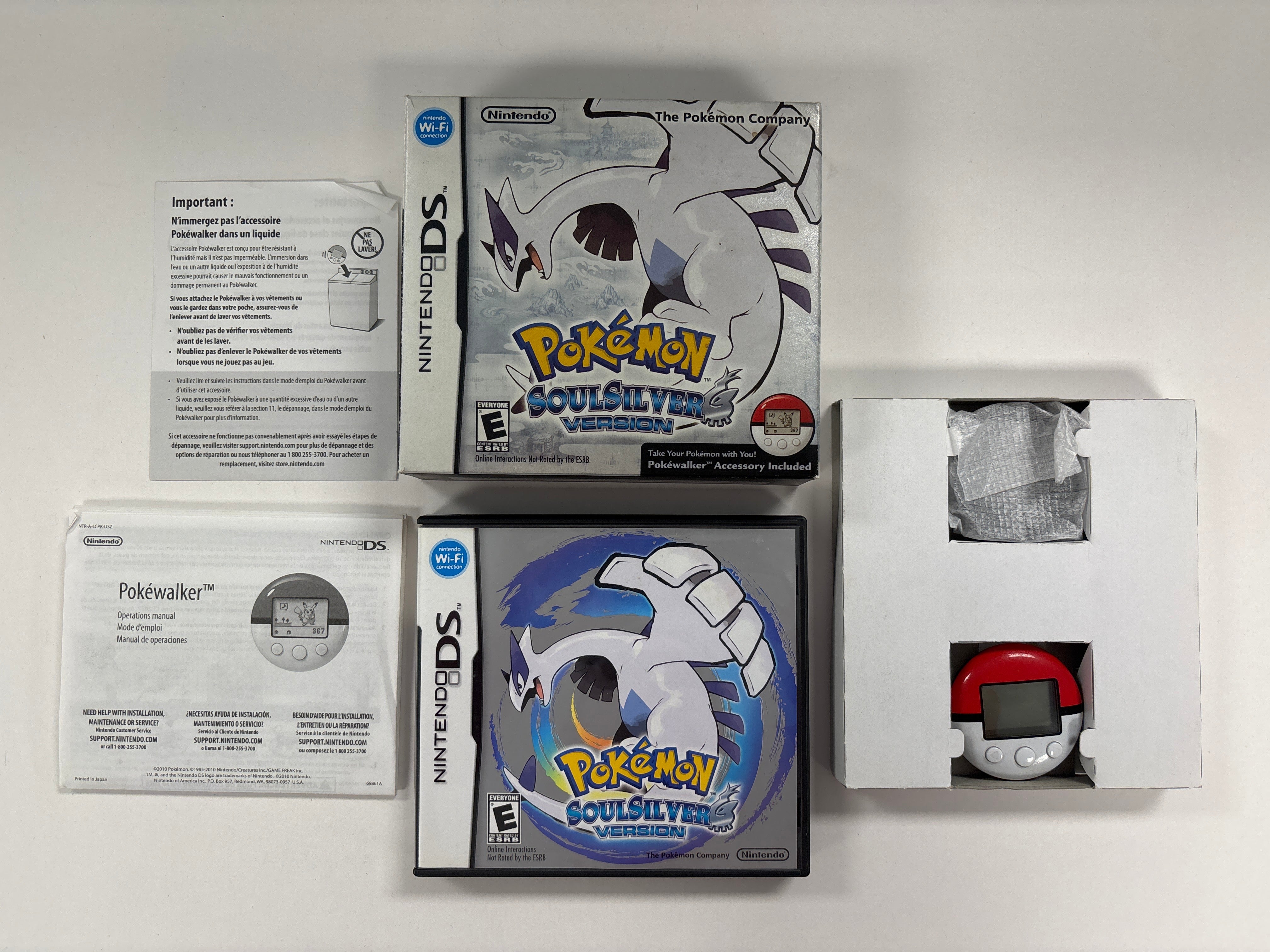 Pokemon SoulSilver Version - Nintendo DS PokeWalker, Box, Case, and Manuals Only No Game