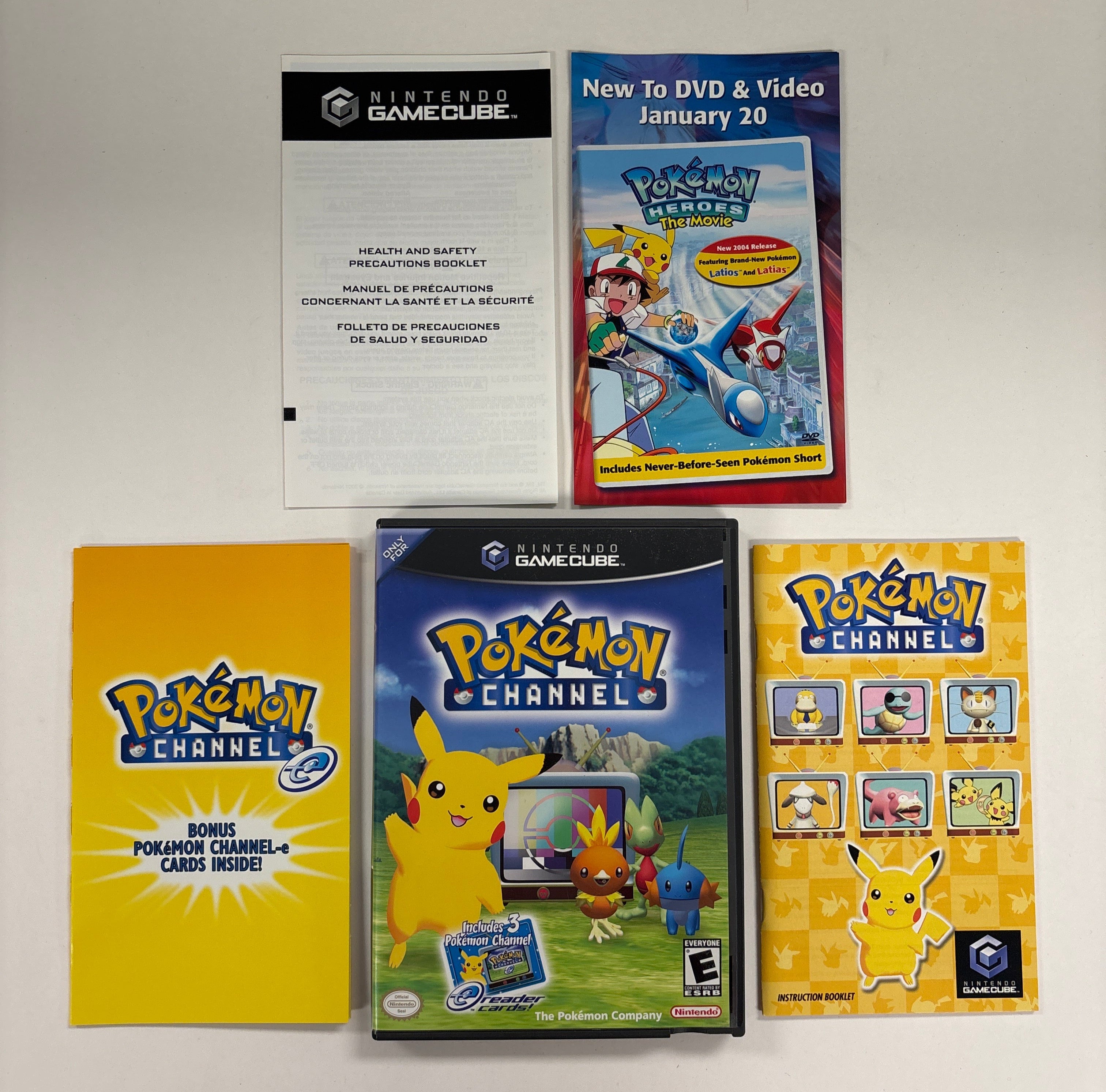 Pokemon Channel - GameCube Case & Manuals Only No Game