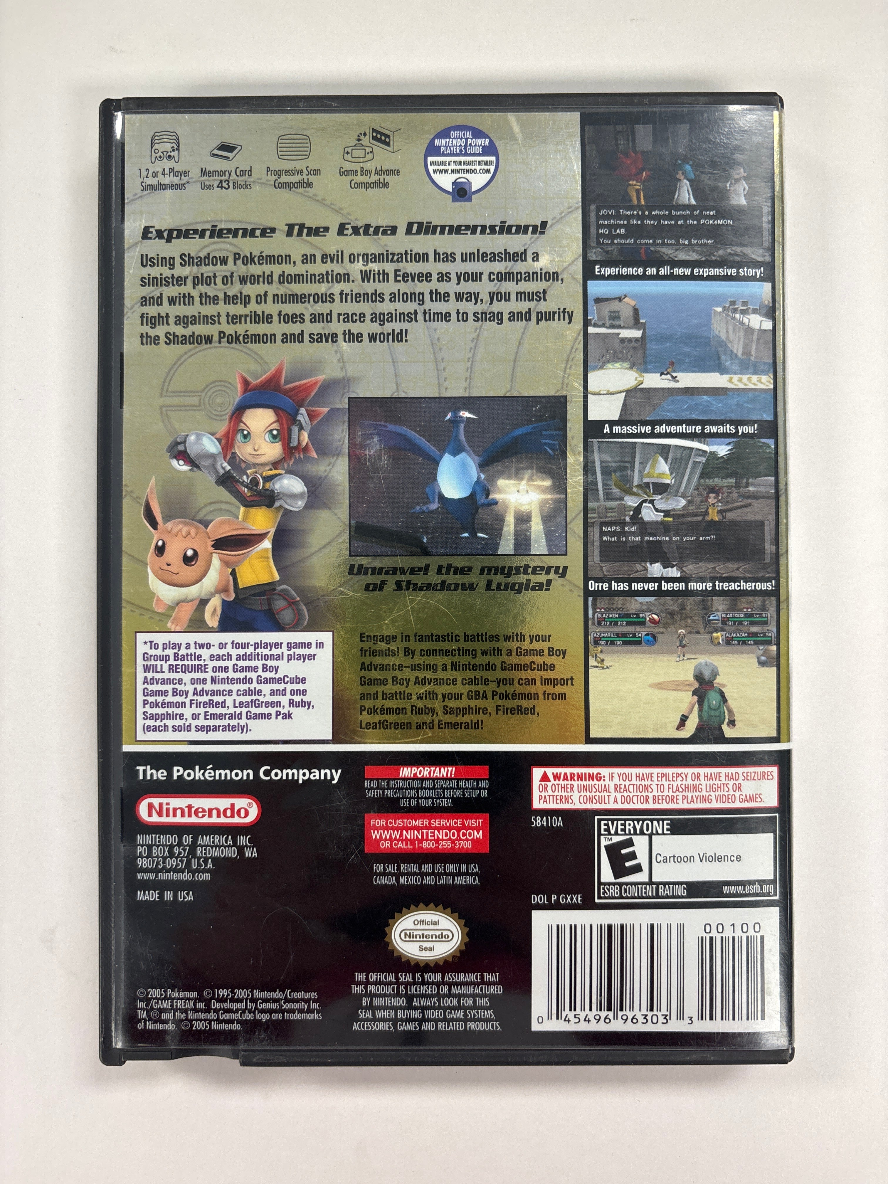 Pokemon XD: Gale of Darkness - GameCube Case & Manuals Only No Game