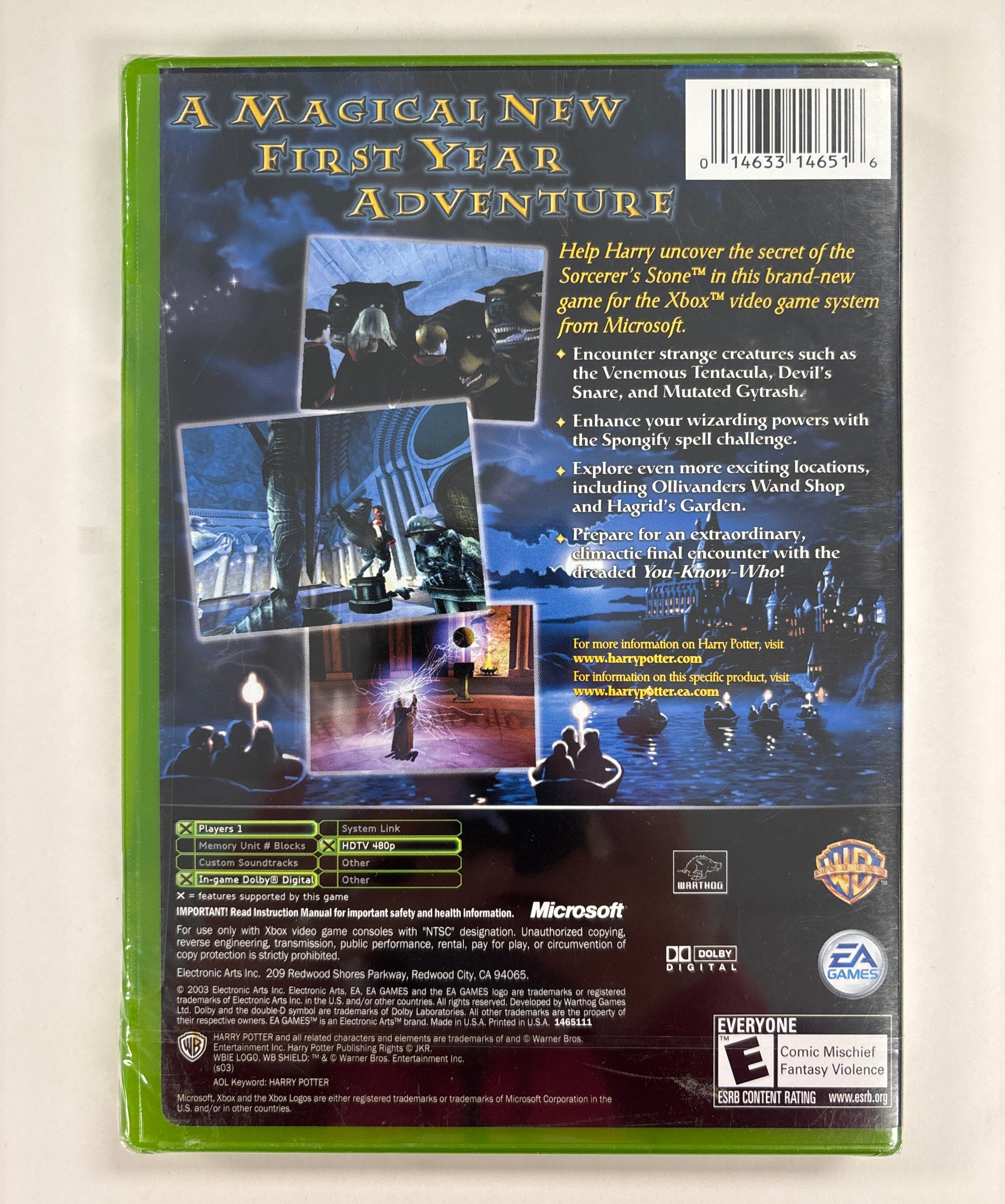 Harry Potter and the Sorcerer's Stone - Xbox Brand New & Factory Sealed