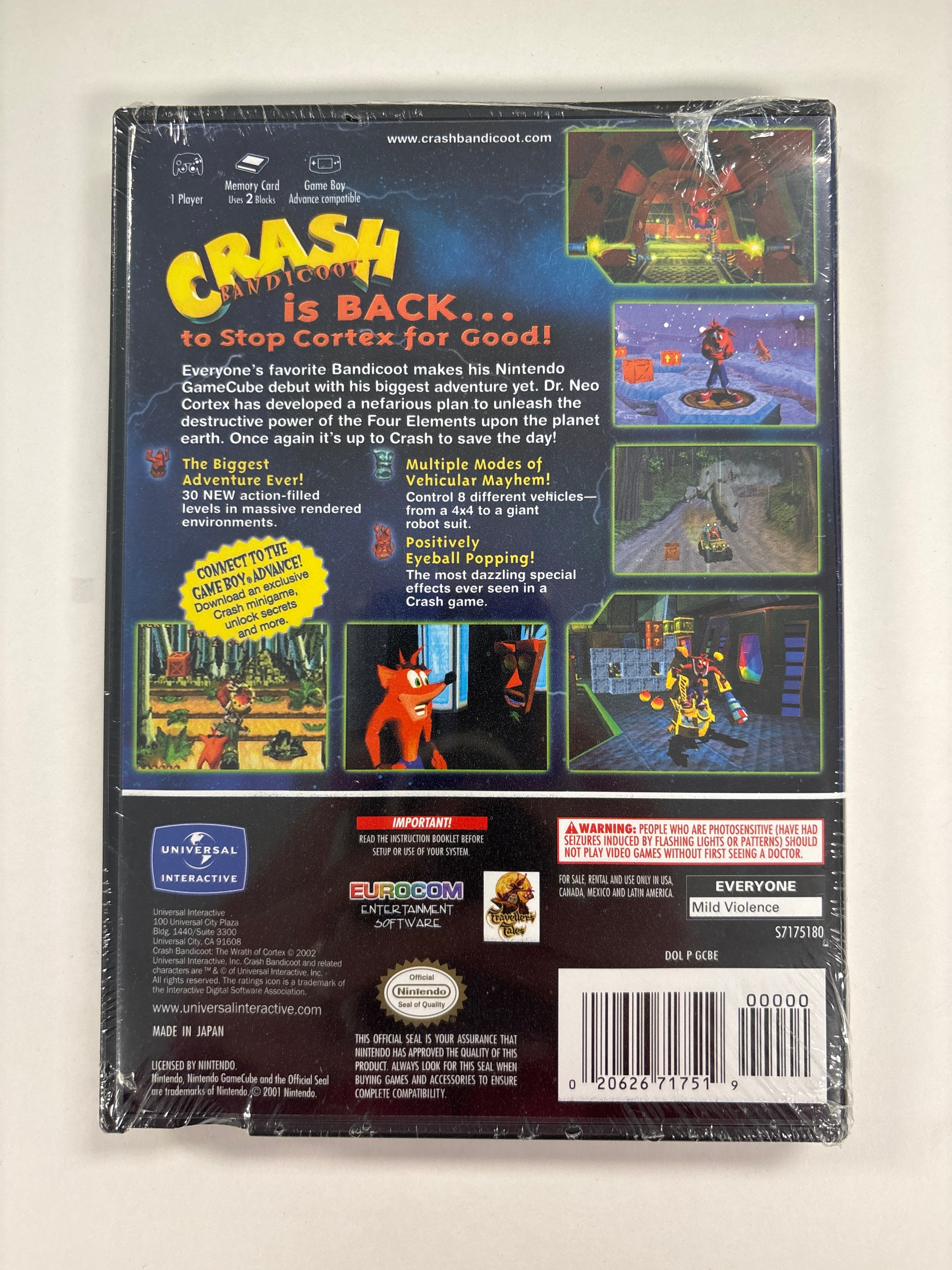 Crash Bandicoot: The Wrath of Cortex - GameCube Brand New & Factory Sealed