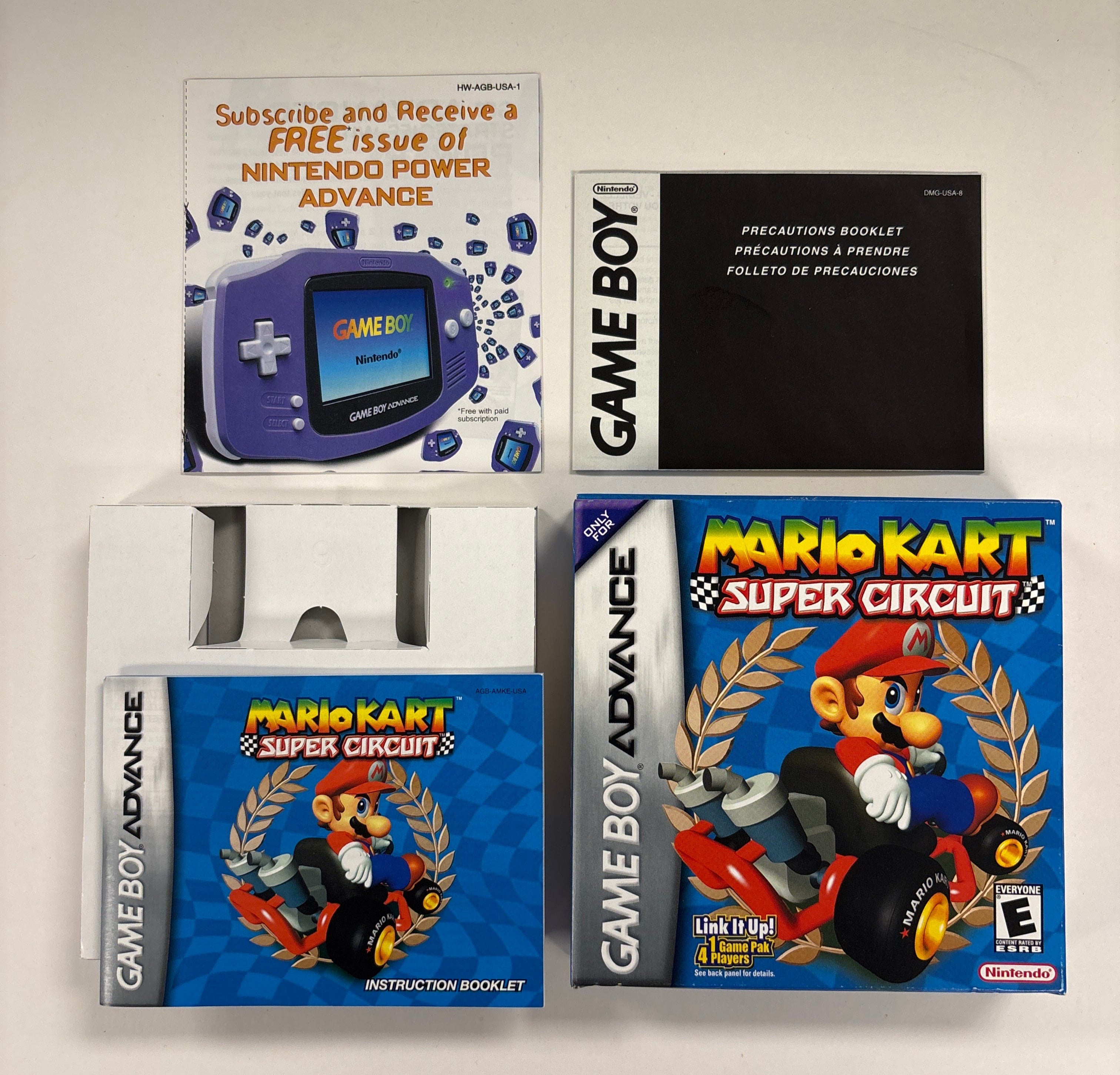 Mario Kart Super Circuit - Game Boy Advance Box & Manuals Only No Game