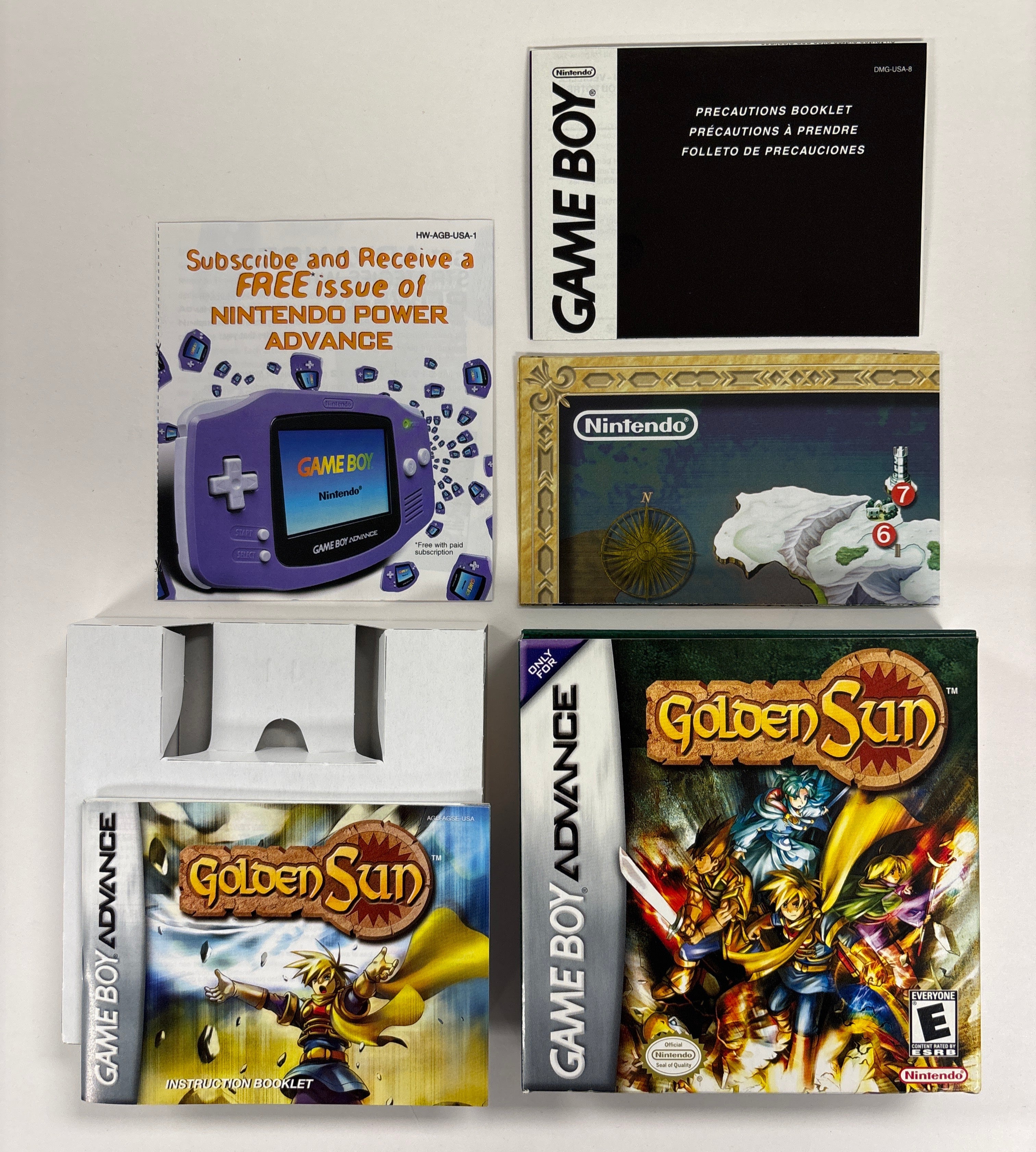 Golden Sun - Game Boy Advance Box & Manuals Only No Game