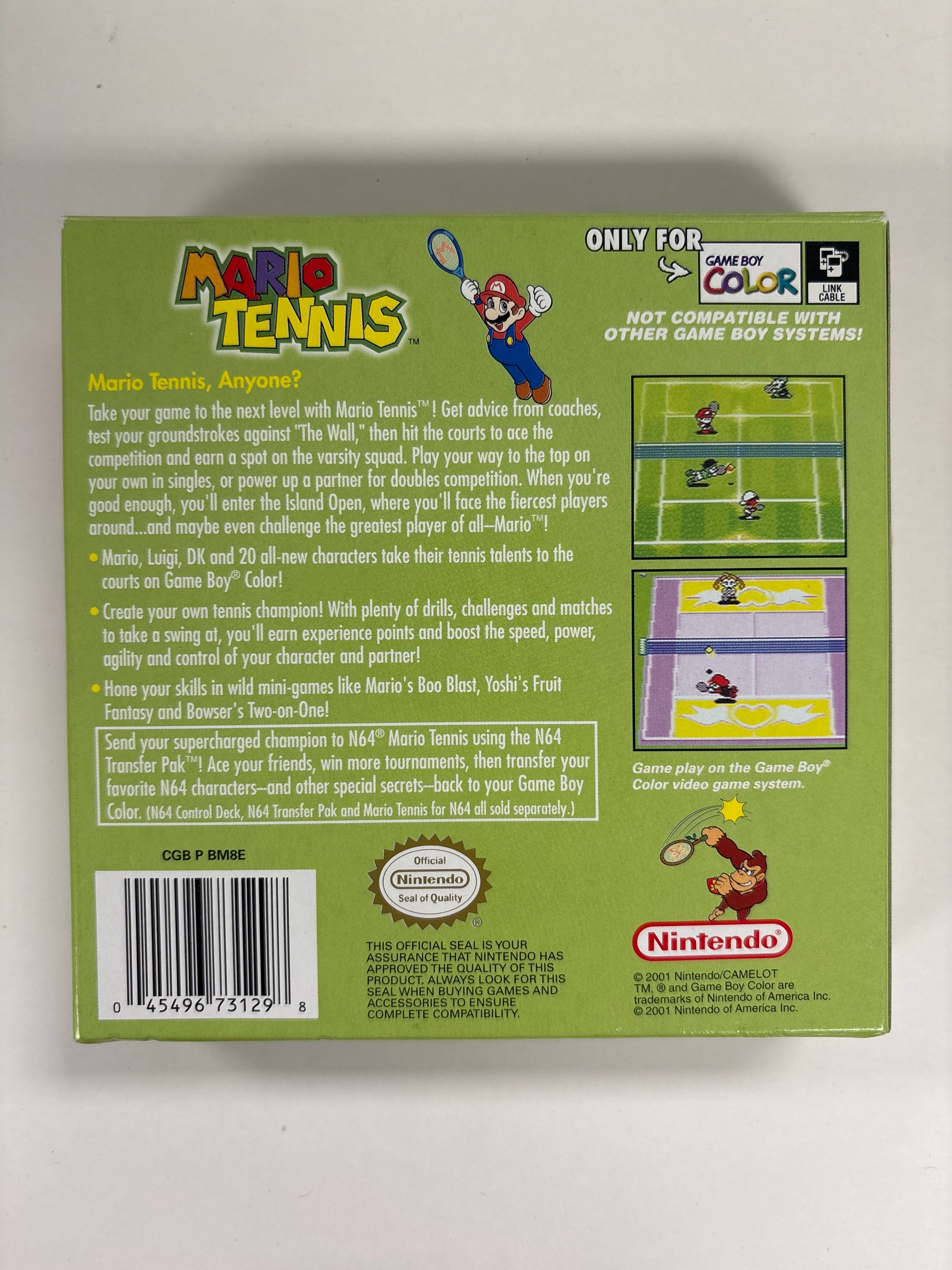 Mario Tennis - Game Boy Color Box & Manuals Only No Game