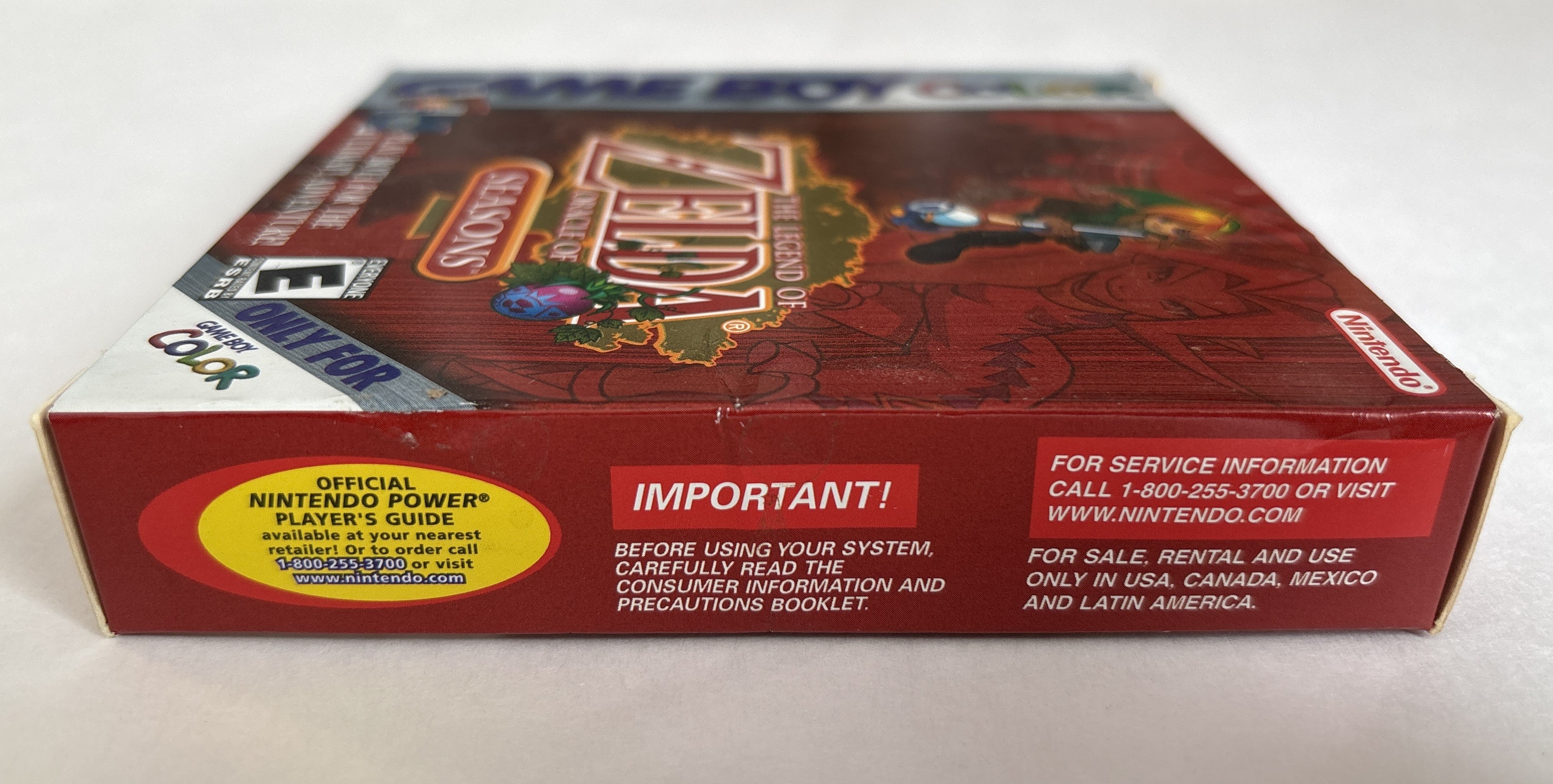 The Legend of Zelda: Oracle of Seasons - Nintendo Game Boy Color Box & Manuals Only No Game