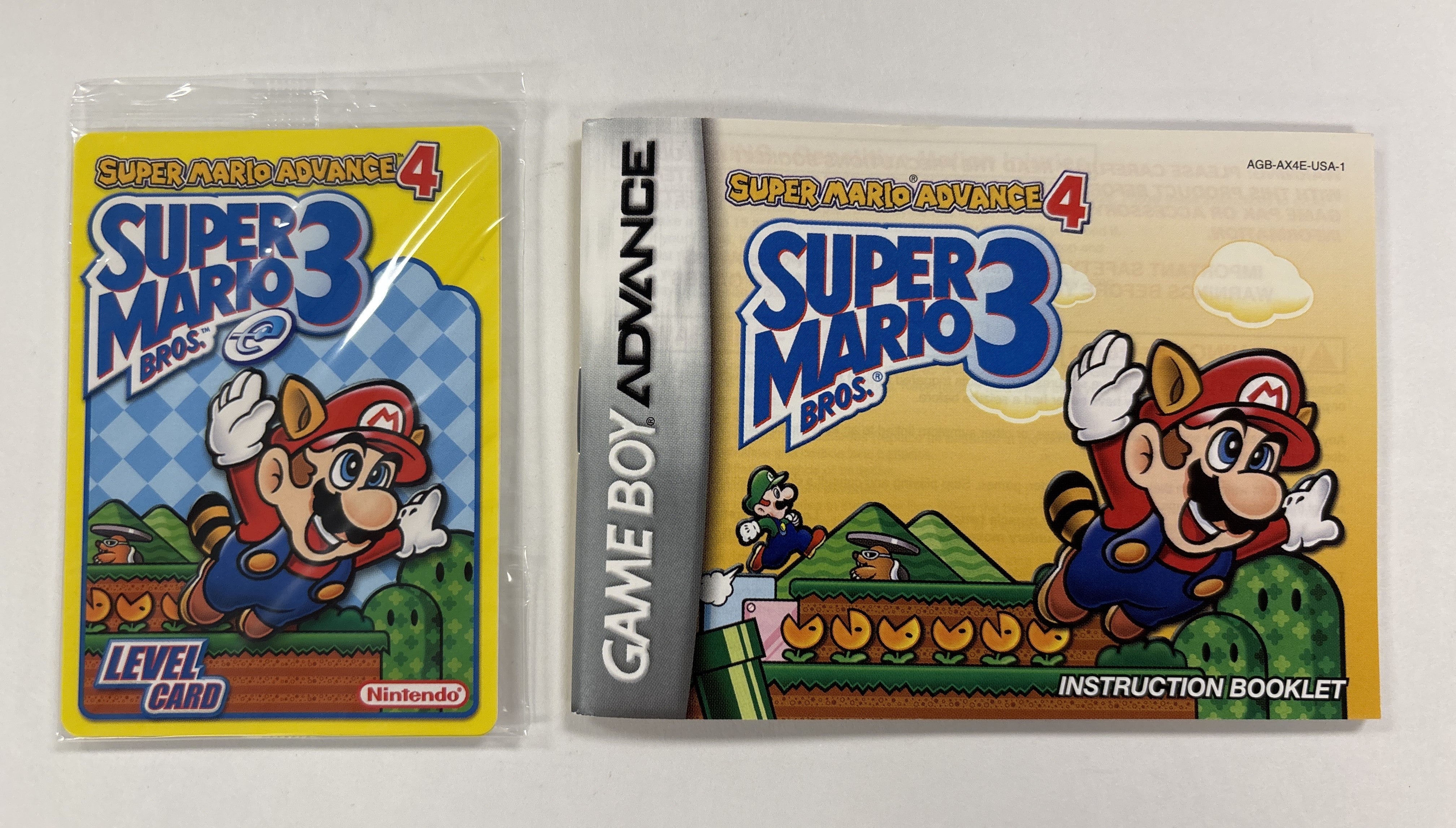 Super Mario Advance 4: Super Mario Bros 3 - Nintendo Game Boy Advance NO GAME Box & Manuals Only + Sealed Card!