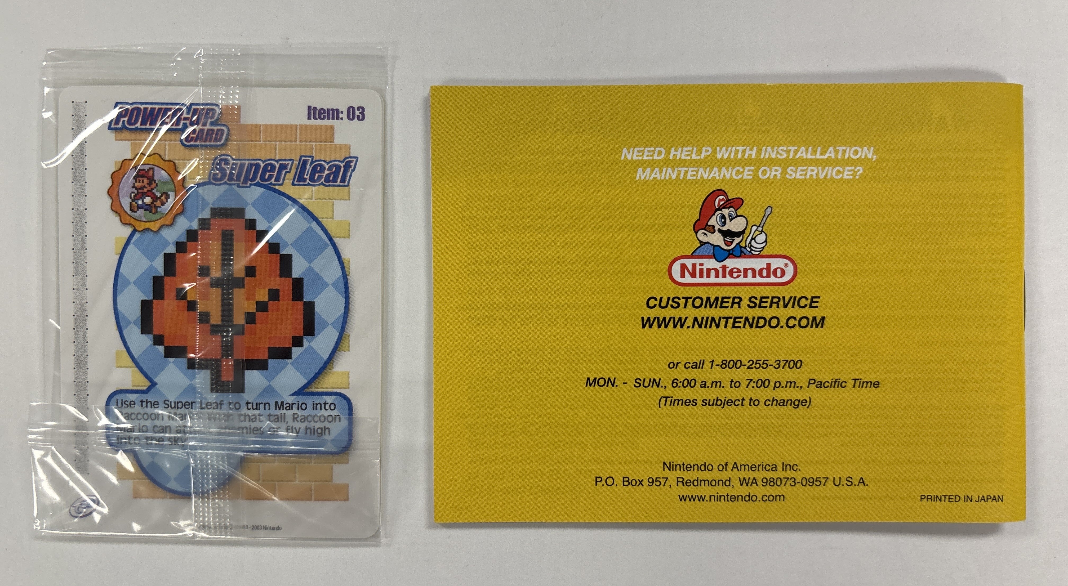 Super Mario Advance 4: Super Mario Bros 3 - Nintendo Game Boy Advance NO GAME Box & Manuals Only + Sealed Card!
