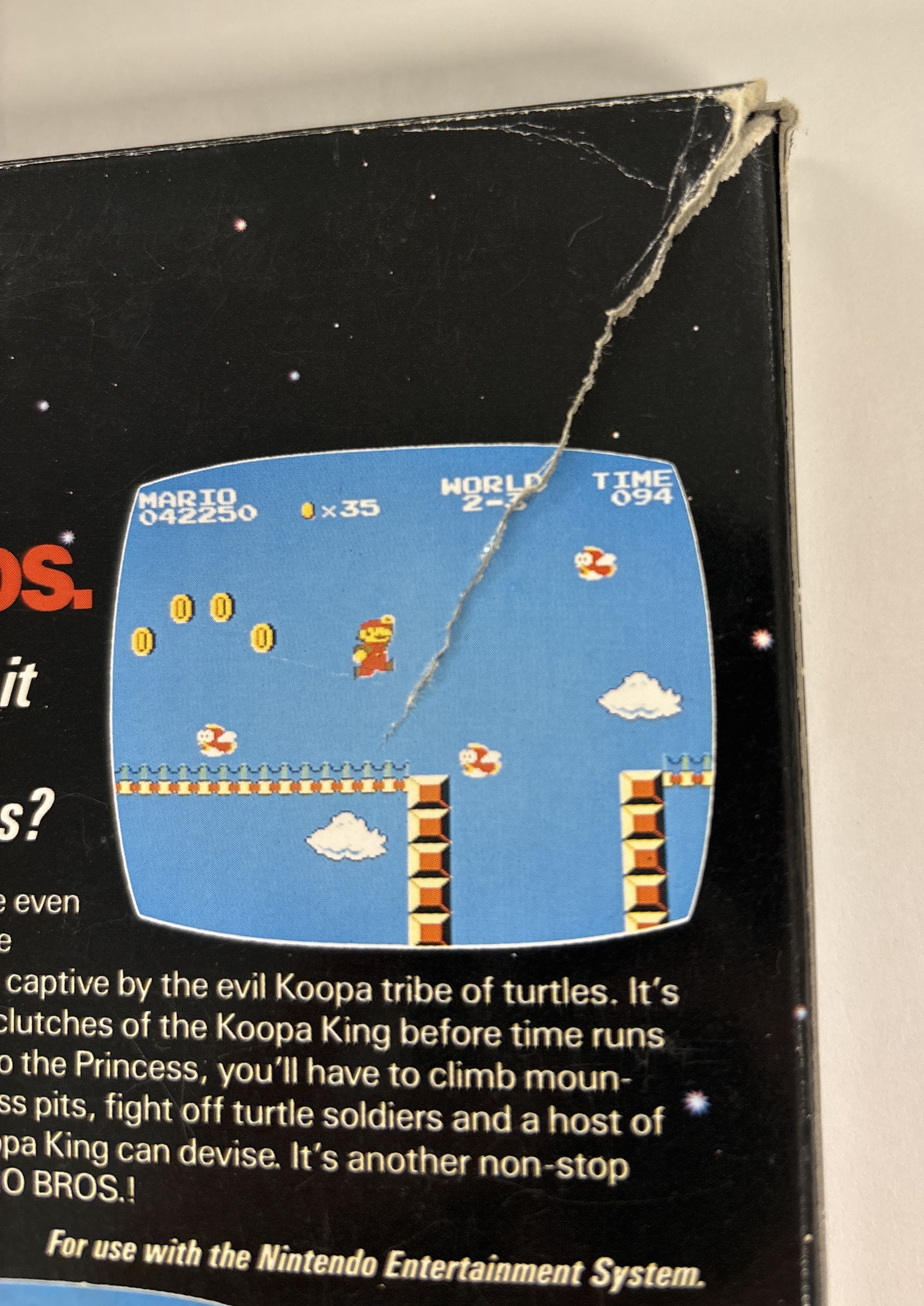 Super Mario Bros - Nintendo NES Box Only NO GAME OR MANUAL