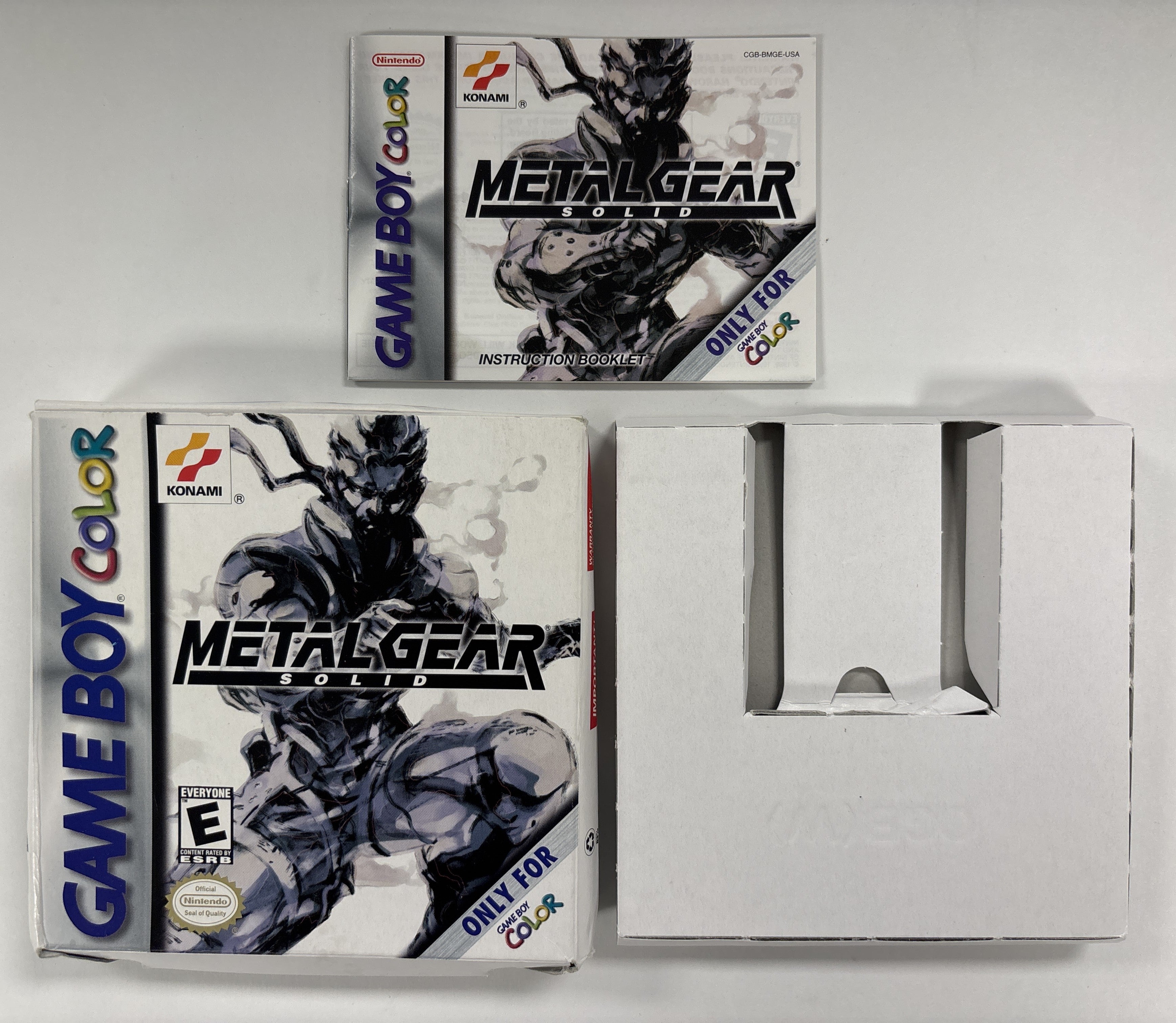 Metal Gear Solid - Nintendo Game Boy Color Box & Manual Only NO GAME
