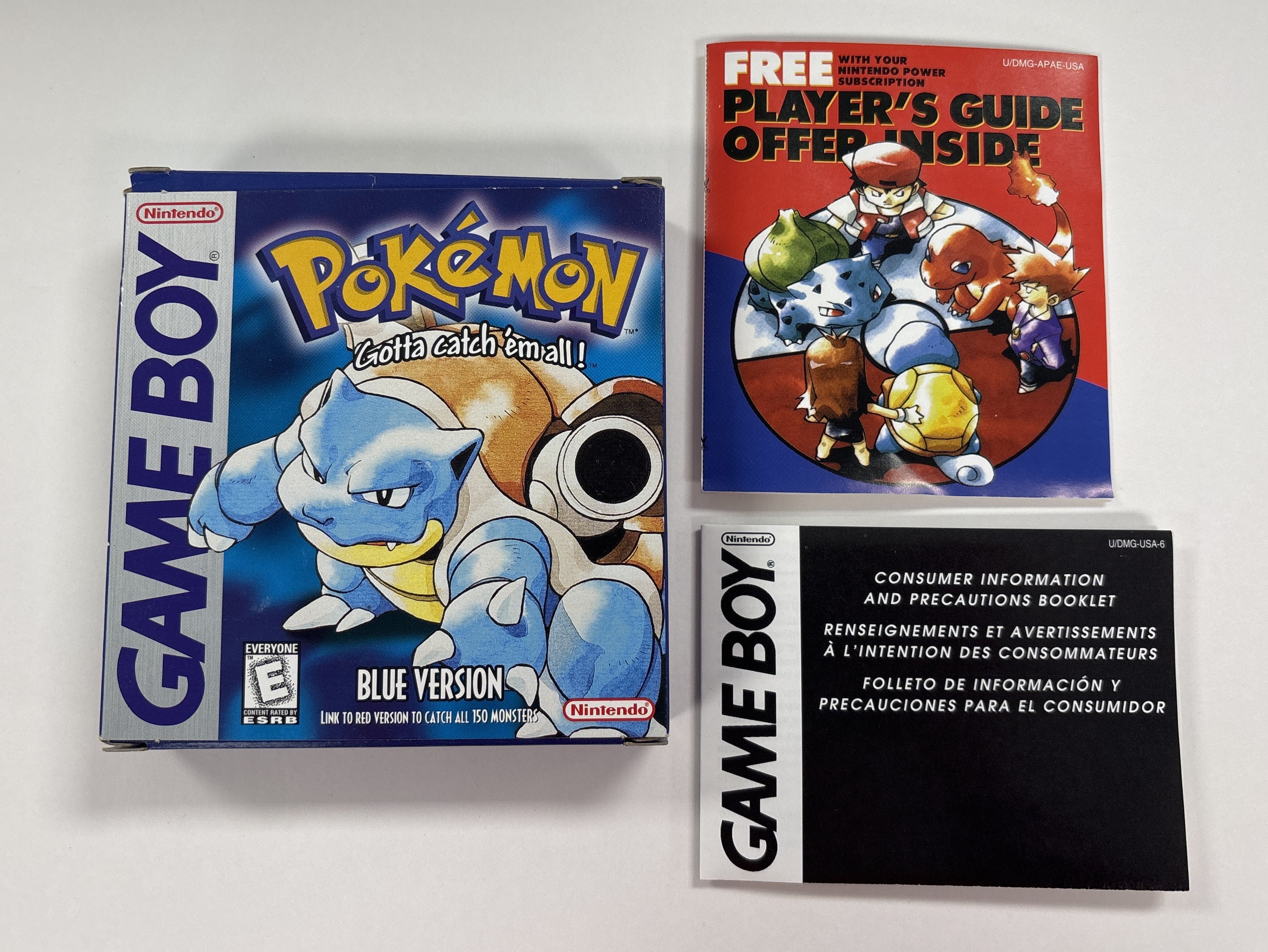 Pokemon Blue Version - Game Boy Box & Inserts Only No Game or Manual