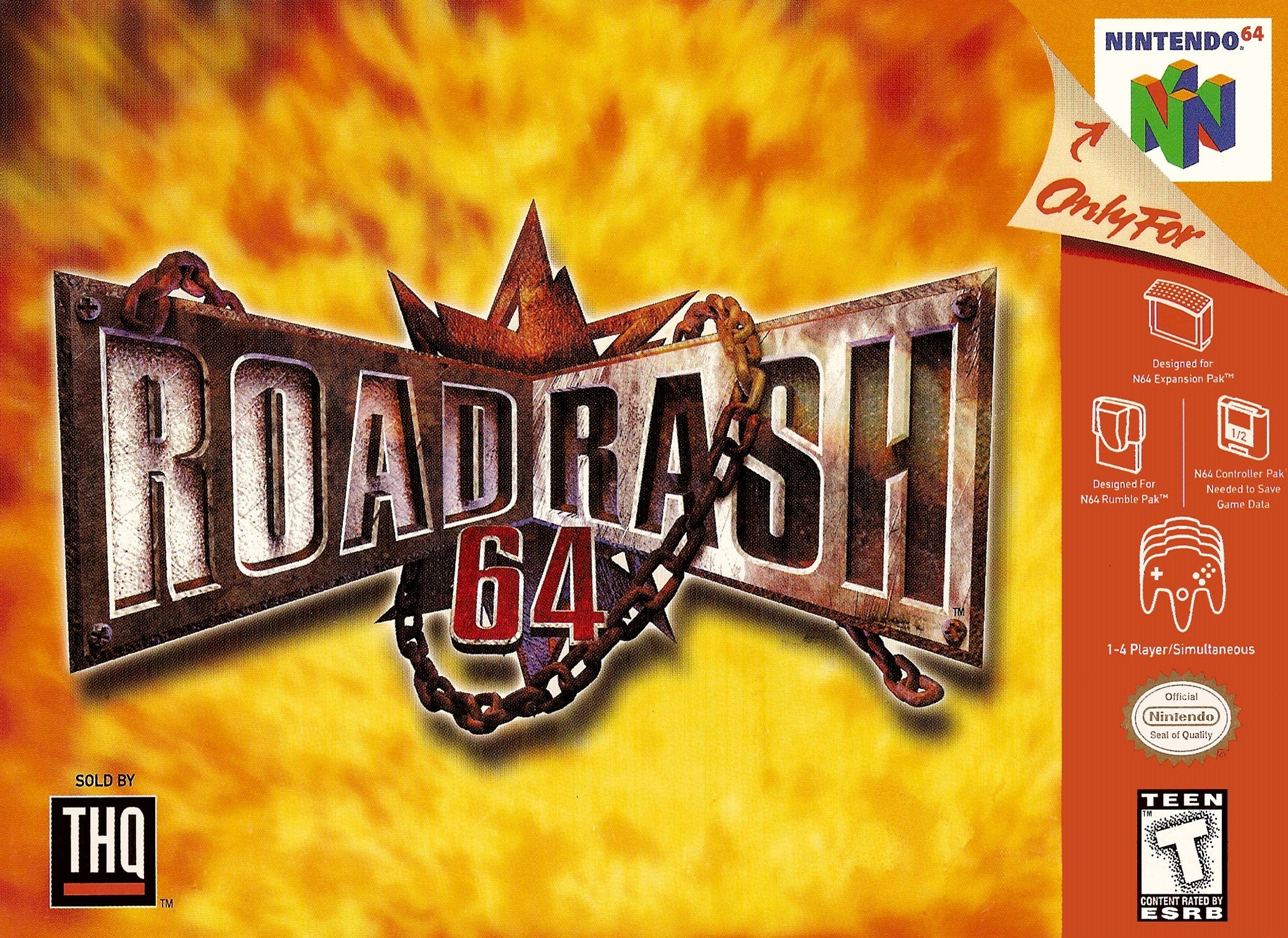 Road Rash 64 (Black Cart)