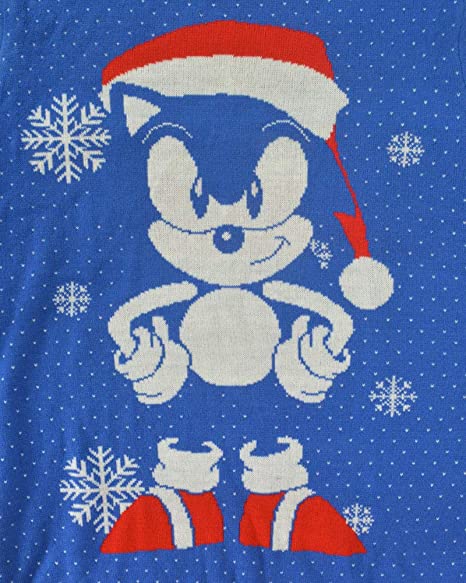 Sonic the Hedgehog Gem Jumper / Ugly Christmas Sweater - XS