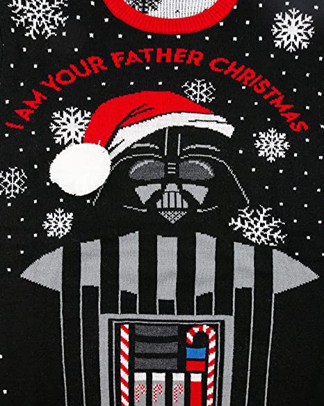 Star Wars 'I Am Your Father' Darth Vader Jumper / Ugly Christmas Sweater - 2XS