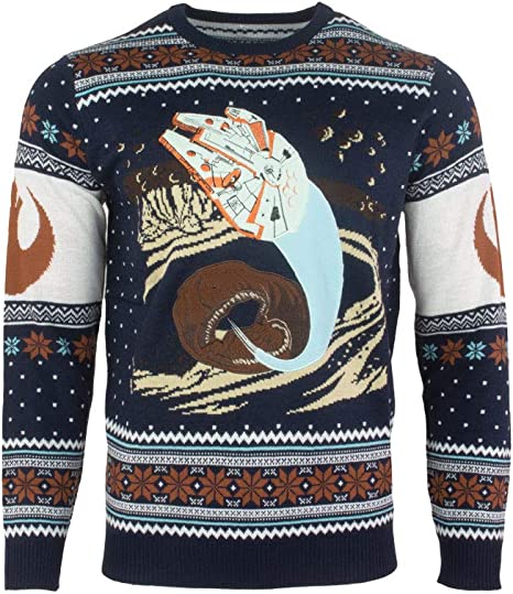 Star Wars Space Slug Escape Jumper / Ugly Christmas Sweater - XS