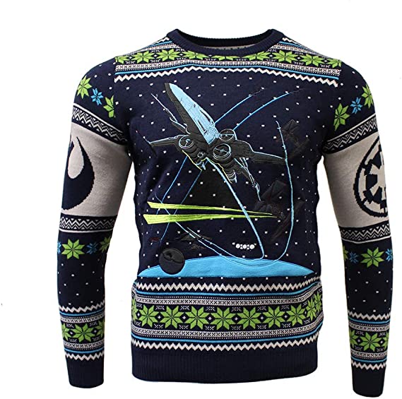 Star Wars X-Wing Battle of Yavin Jumper / Ugly Christmas Sweater - XS