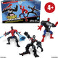 Web Slinging Venom, Spider-Man, Miles Morales - Marvel Super Hero Mashers 6" Action Figures