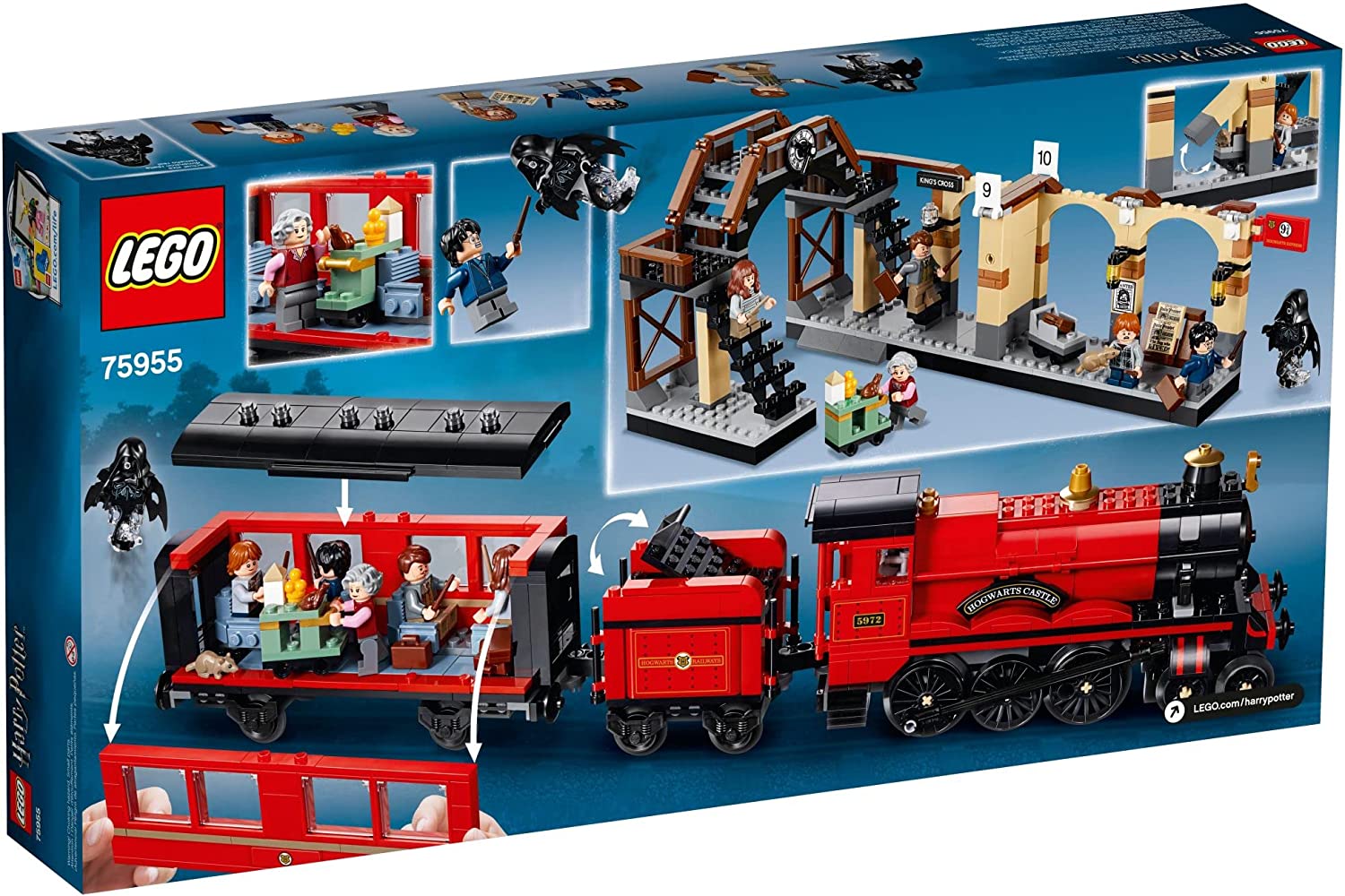 LEGO Harry Potter Hogwarts Express (75955) Toy Train Building Set includes Train and Minifigures