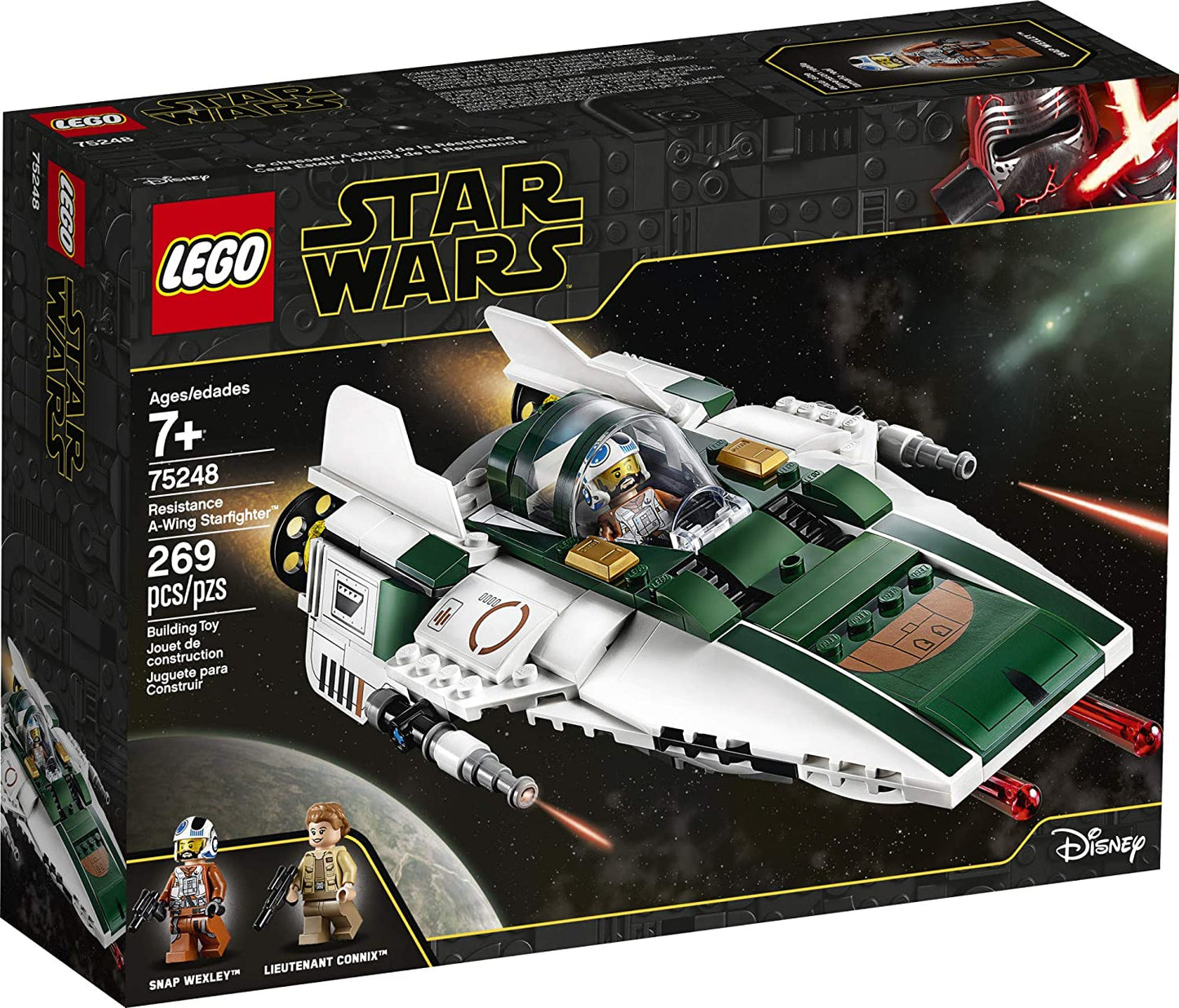 LEGO Star Wars: Rise of Skywalker Resistance A Wing Starfighter 75248