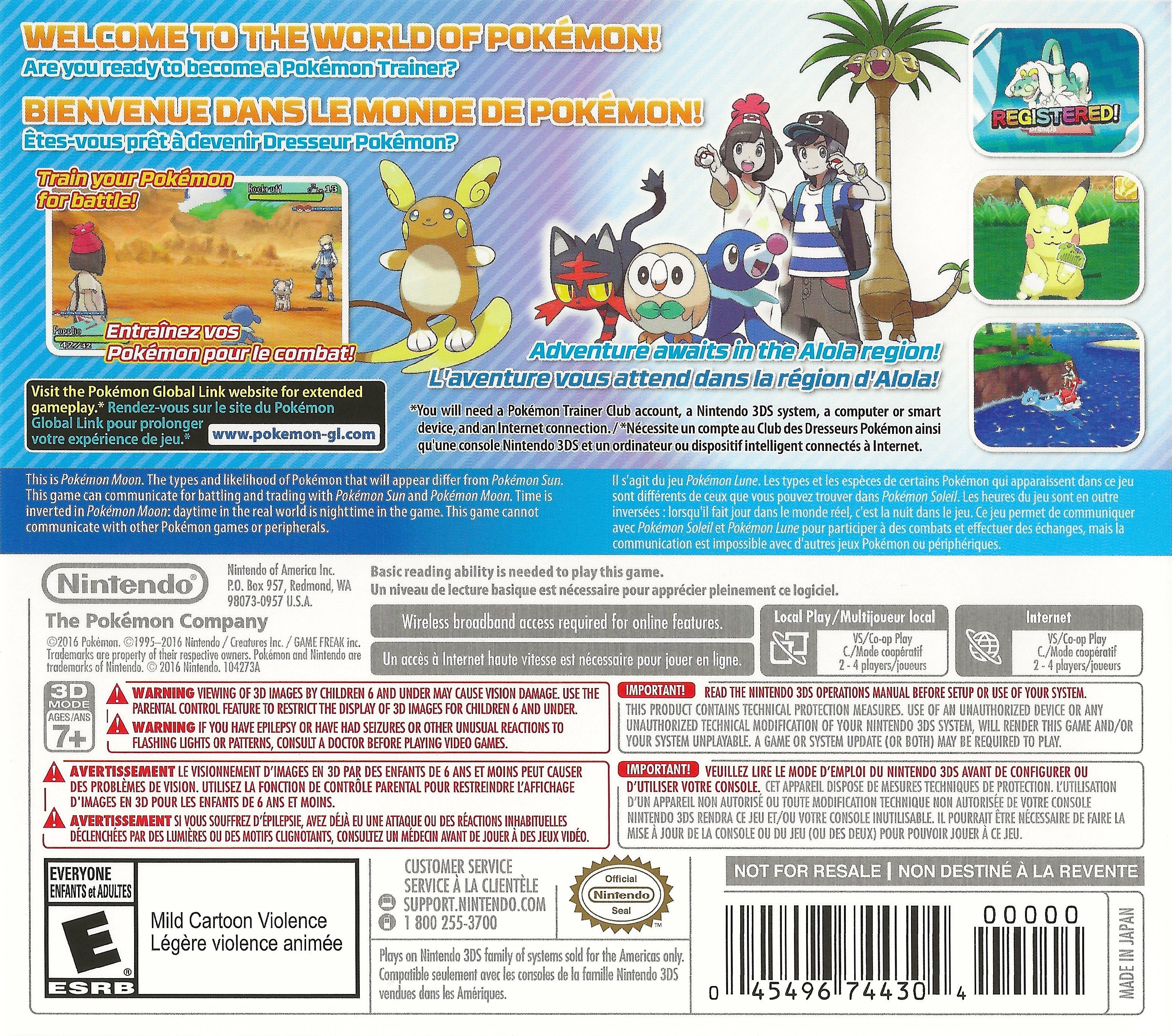 Pokemon Moon [World Edition] [New Condition]