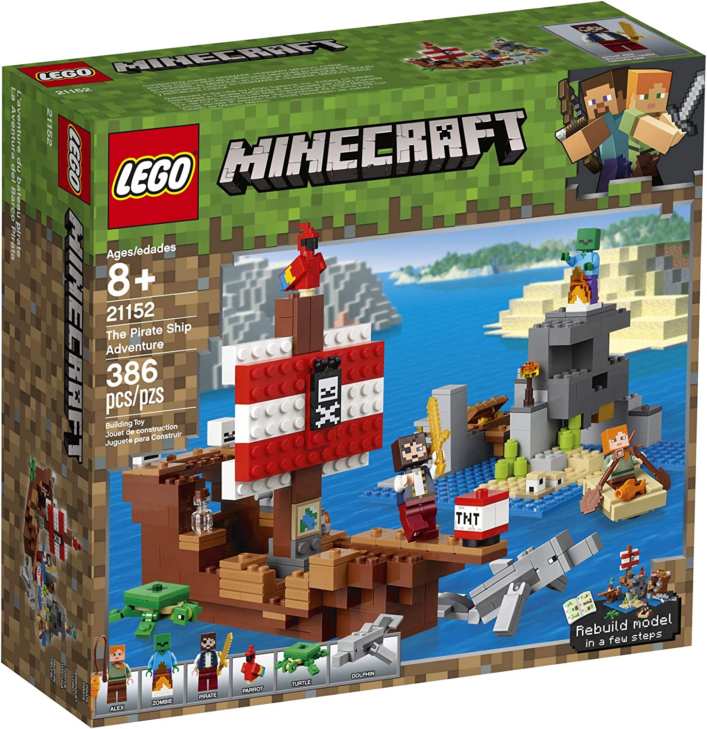 LEGO Minecraft The Pirate Ship Adventure 21152