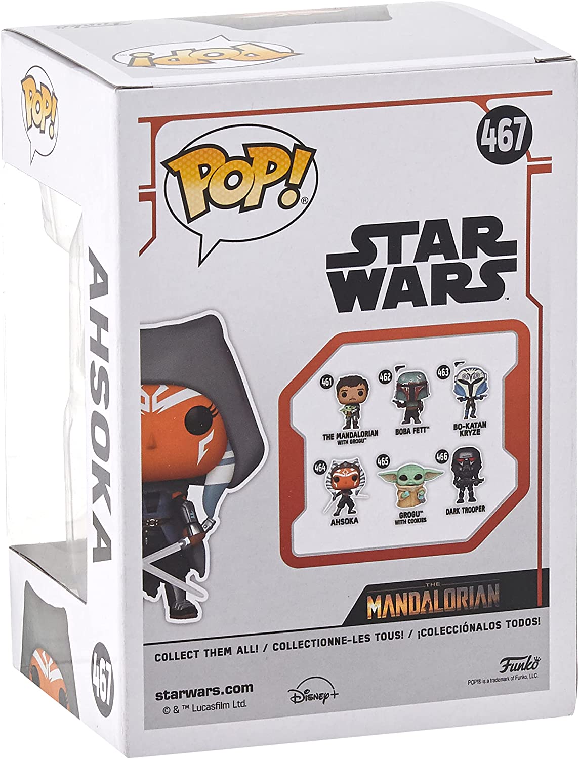 Funko Pop! Star Wars: The Mandalorian - Hooded Ahsoka with Duel Sabers, Amazon Exclusive