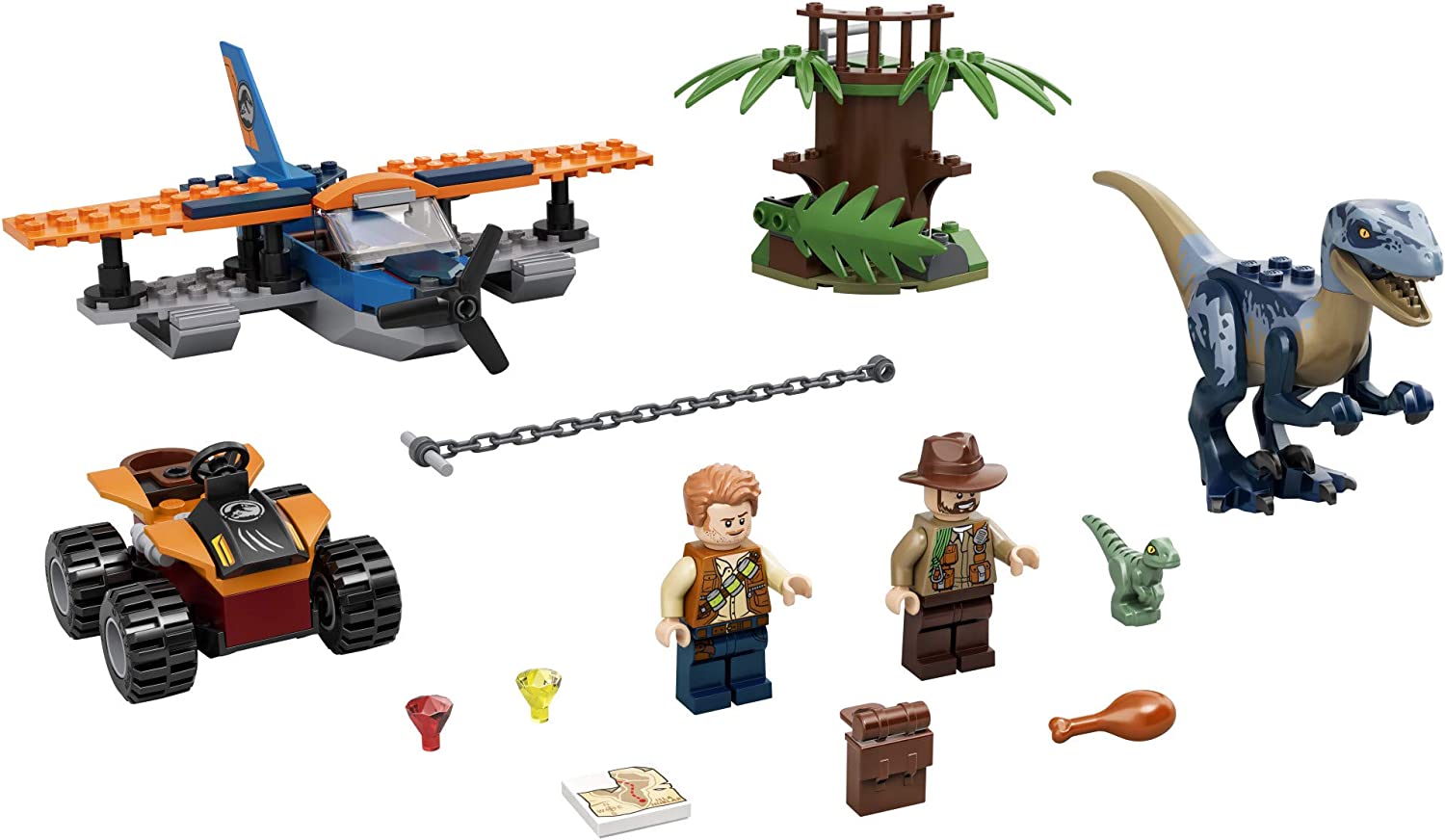 LEGO Jurassic World Velociraptor: Biplane Rescue Mission 75942