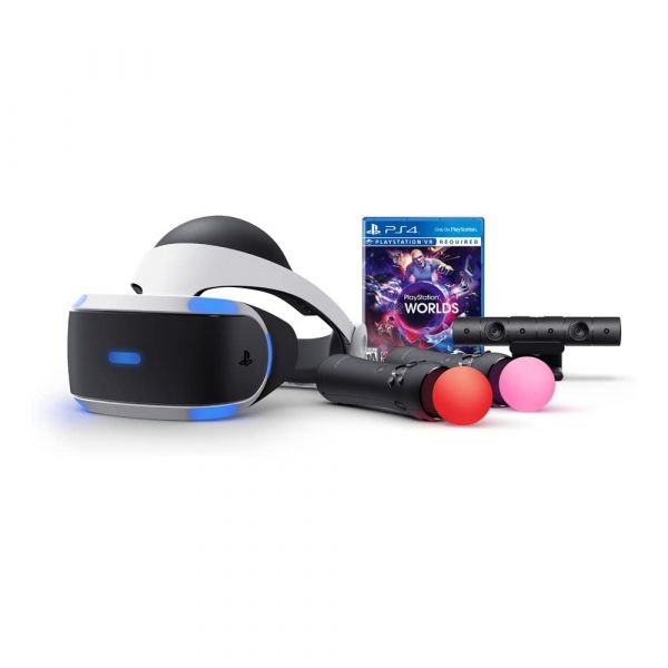 Sony PlayStation VR + VR Camera + VR Worlds Bundle Headset