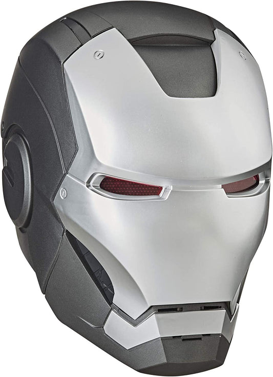 Marvel Legends Series War Machine Roleplay Premium Collector Electronic Helmet with LED Light FX, Grey