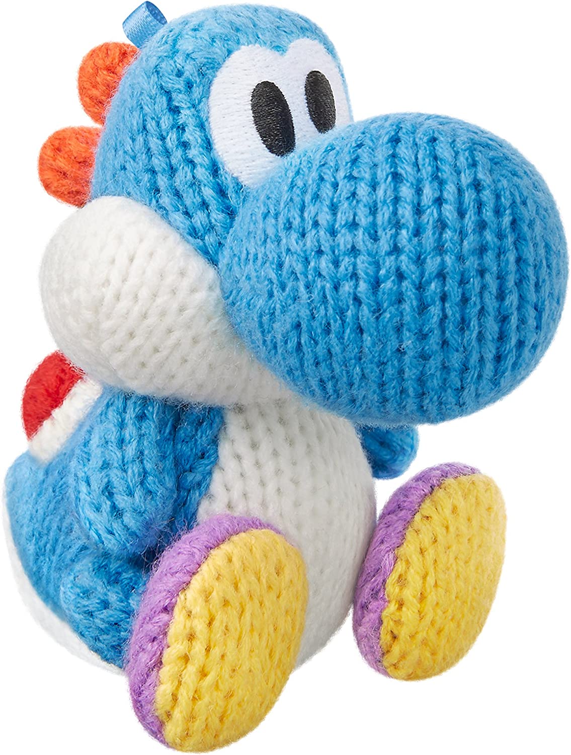 Light Blue Yarn Yoshi Amiibo (Yoshi's Woolly World Series)