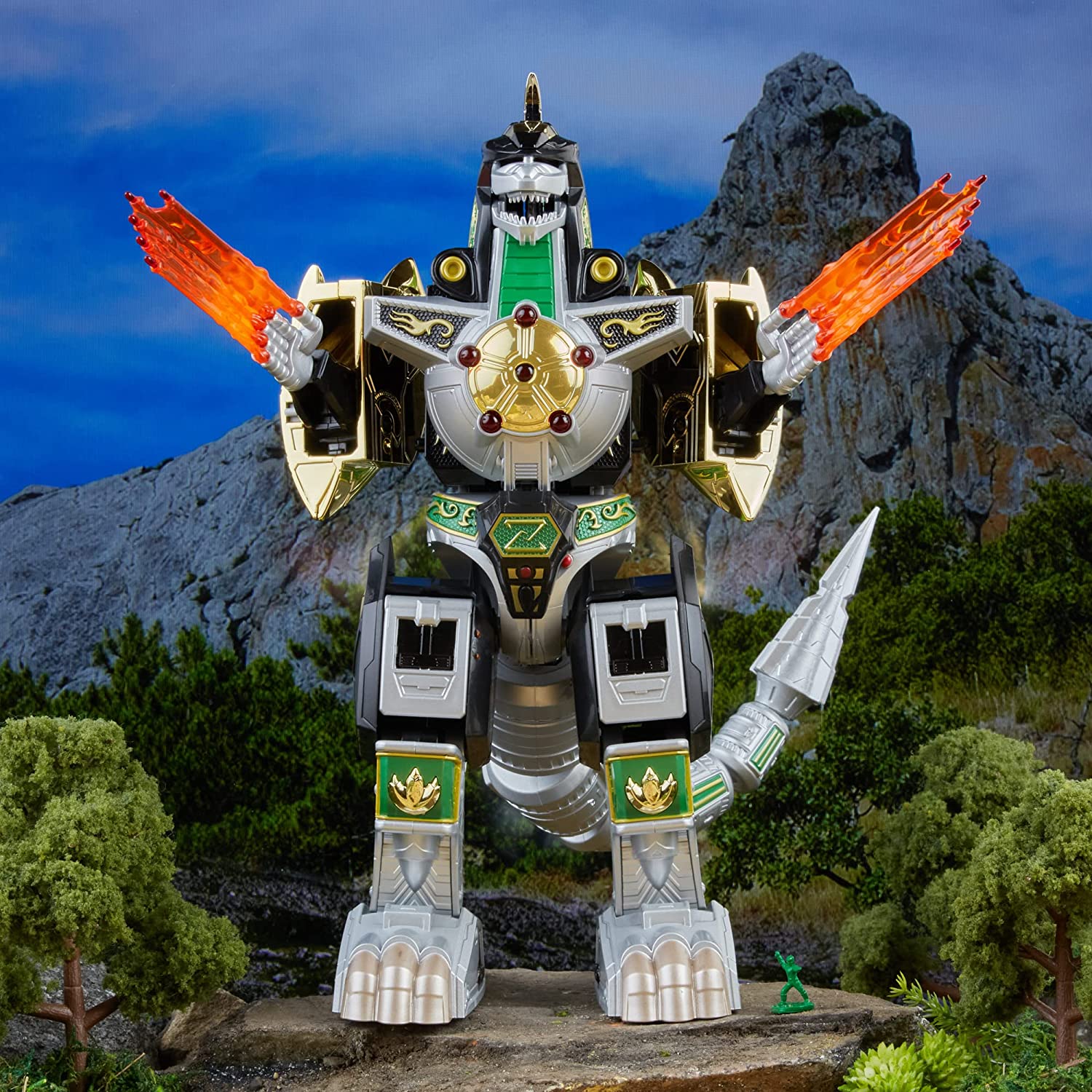 Power Rangers Hasbro Lightning Collection Zord Ascension Project Mighty Morphin Dragonzord 1:144 Scale Collectible