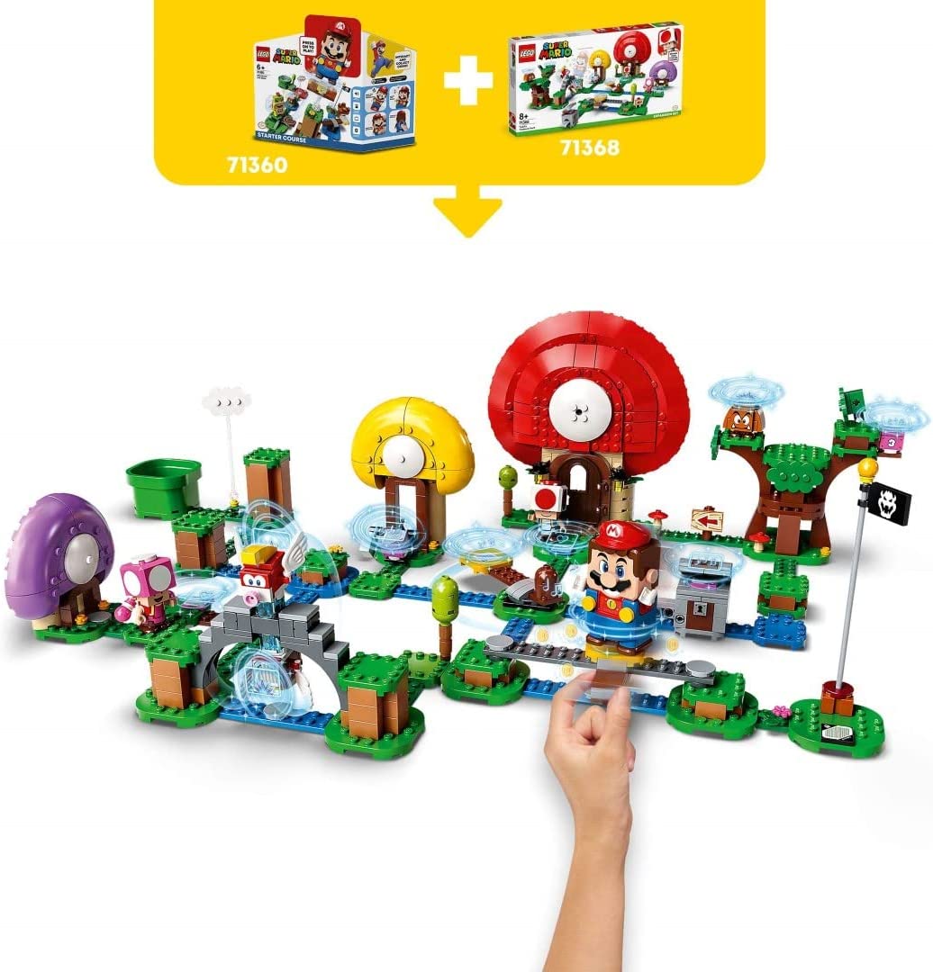 LEGO 71368 Super Mario Toad’s Treasure Hunt Expansion Set Buildable Game