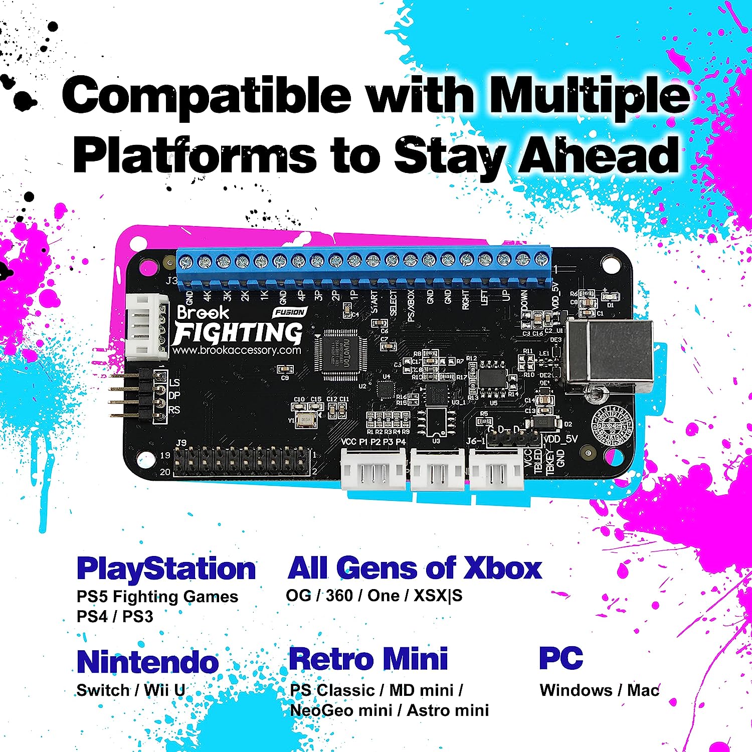 Universal Fighting Board Fusion with Headers